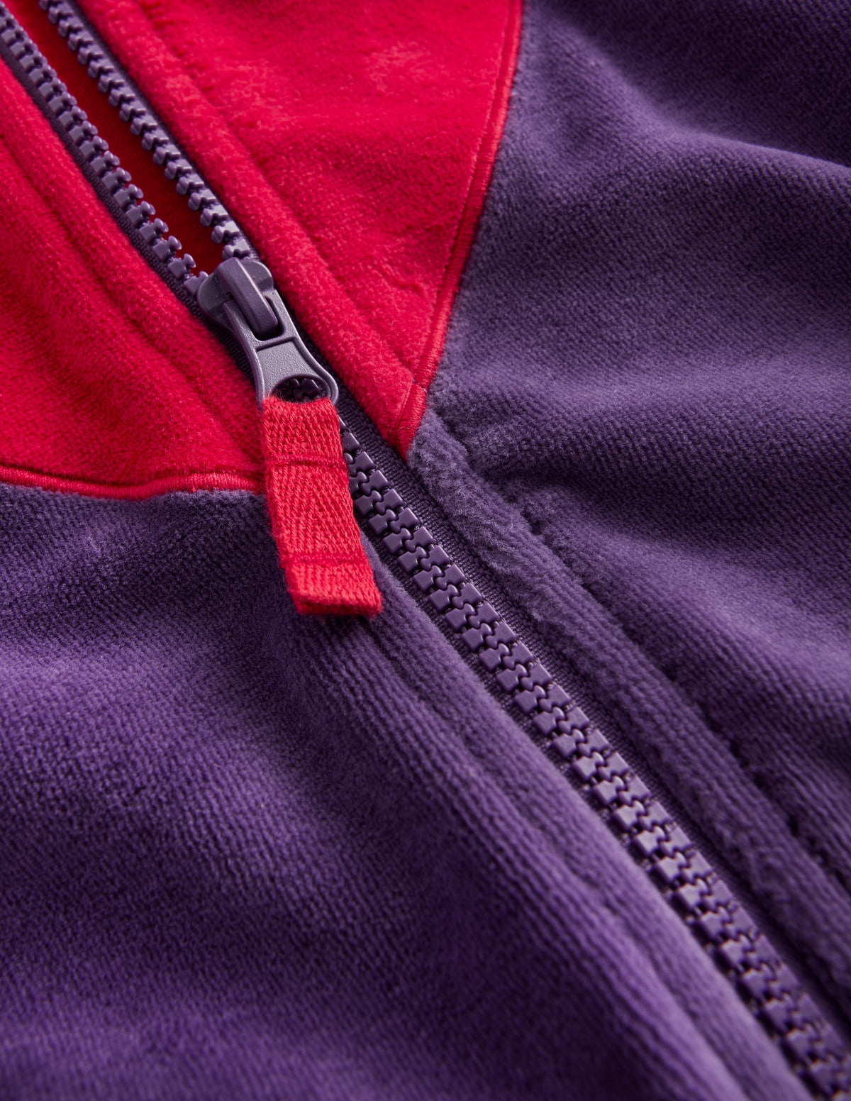 Velour Cosy Zip-through-Purple Heart-3
