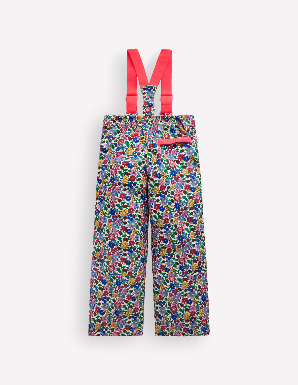 All-Weather Waterproof Trouser-Neon Pink Ditsy Floral-2