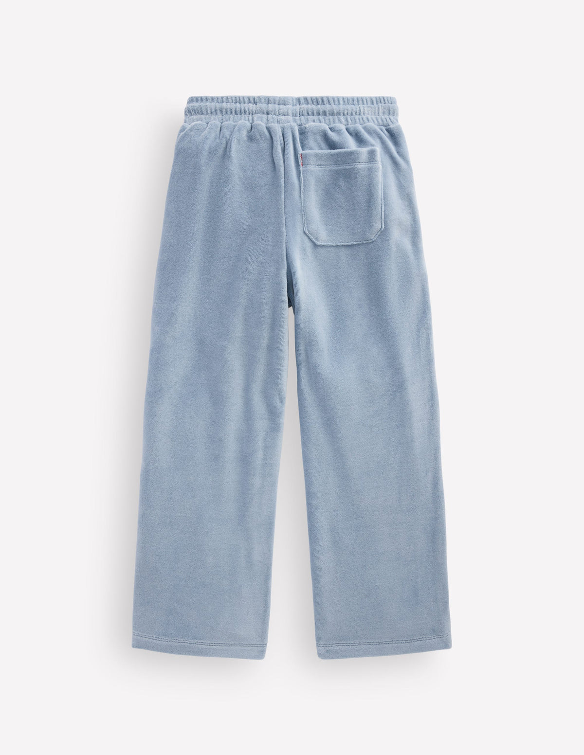 Velour Wide Leg Joggers-French Blue - Image 2