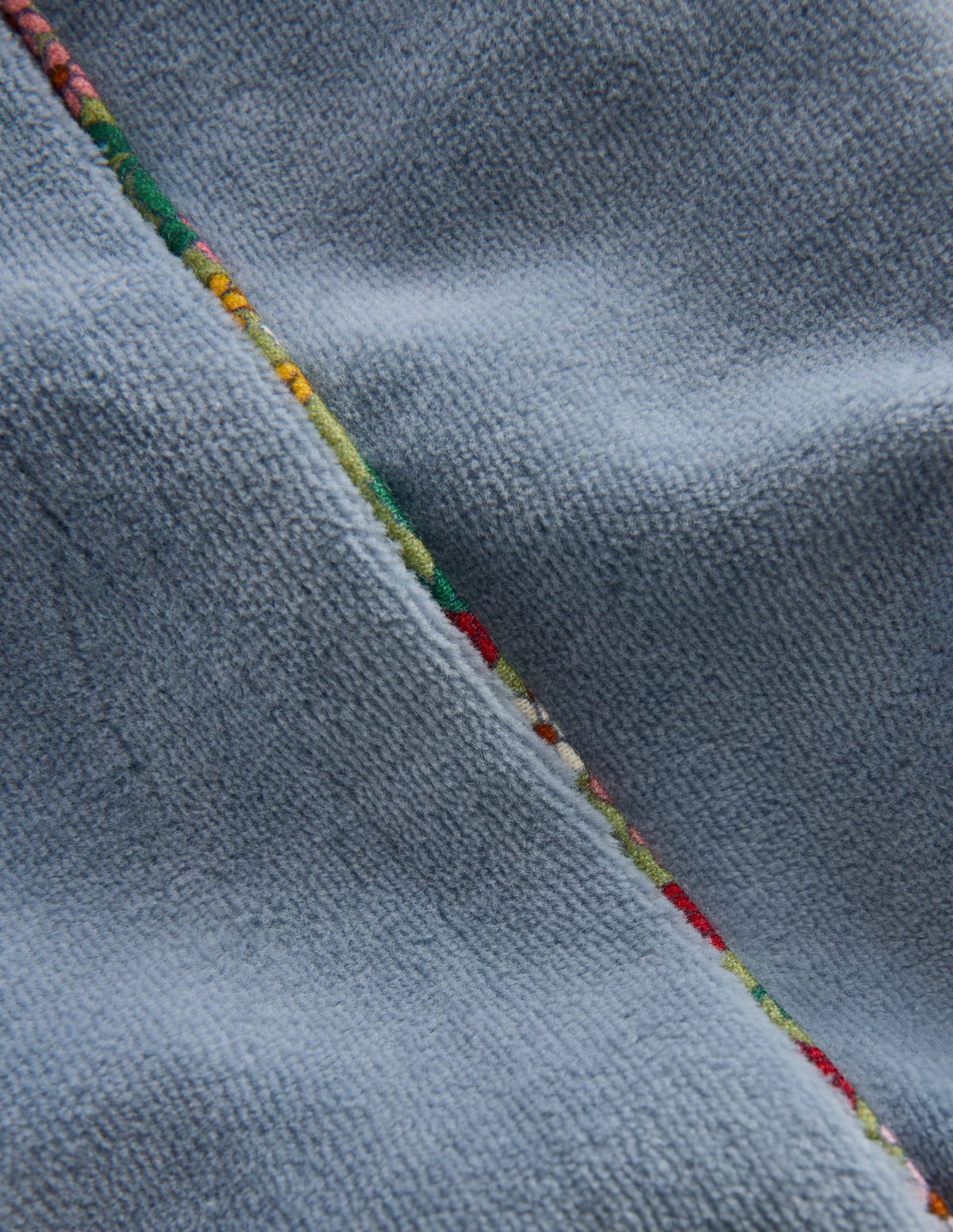 Velour Wide Leg Joggers-French Blue - Image 3