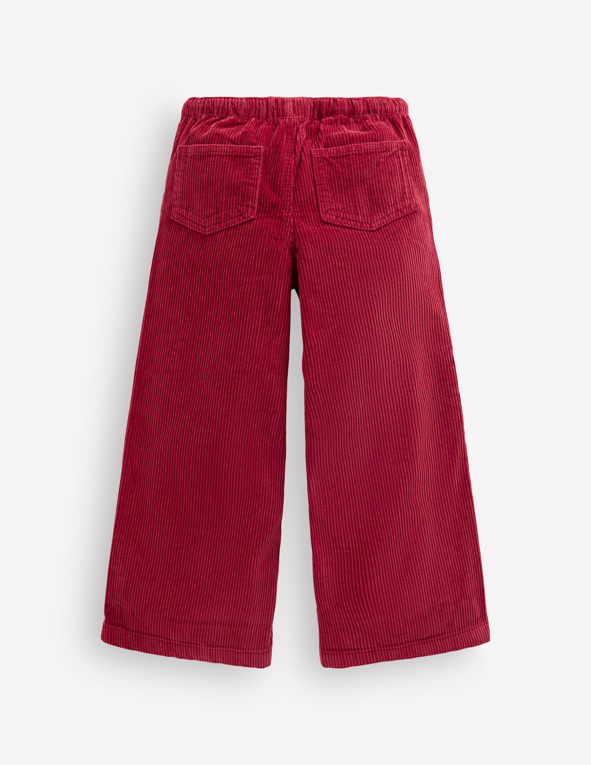 Draw Cord Trousers-Crimson Red Cord-2