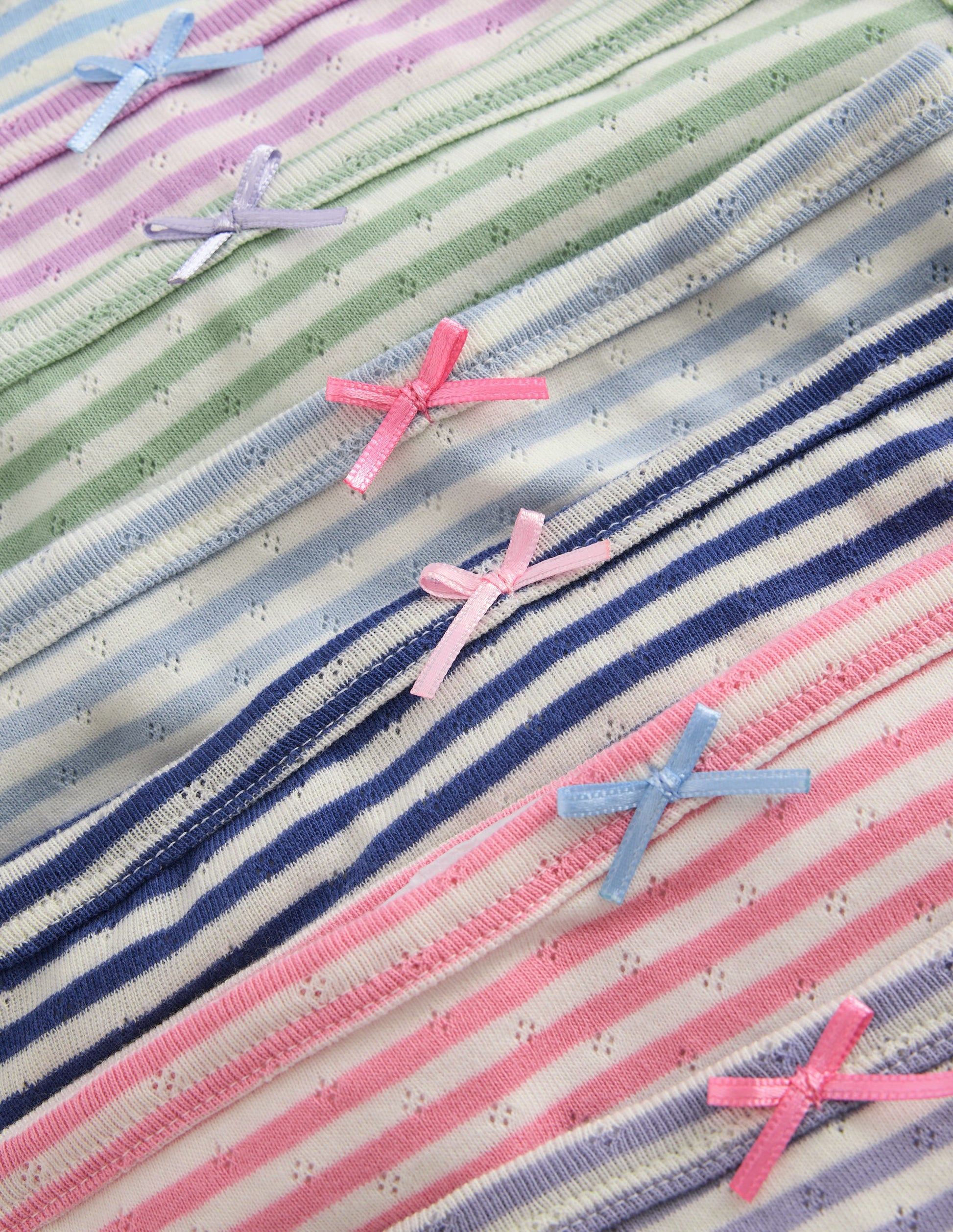 7-pack Pointelle Pants-Multi Strpes-3