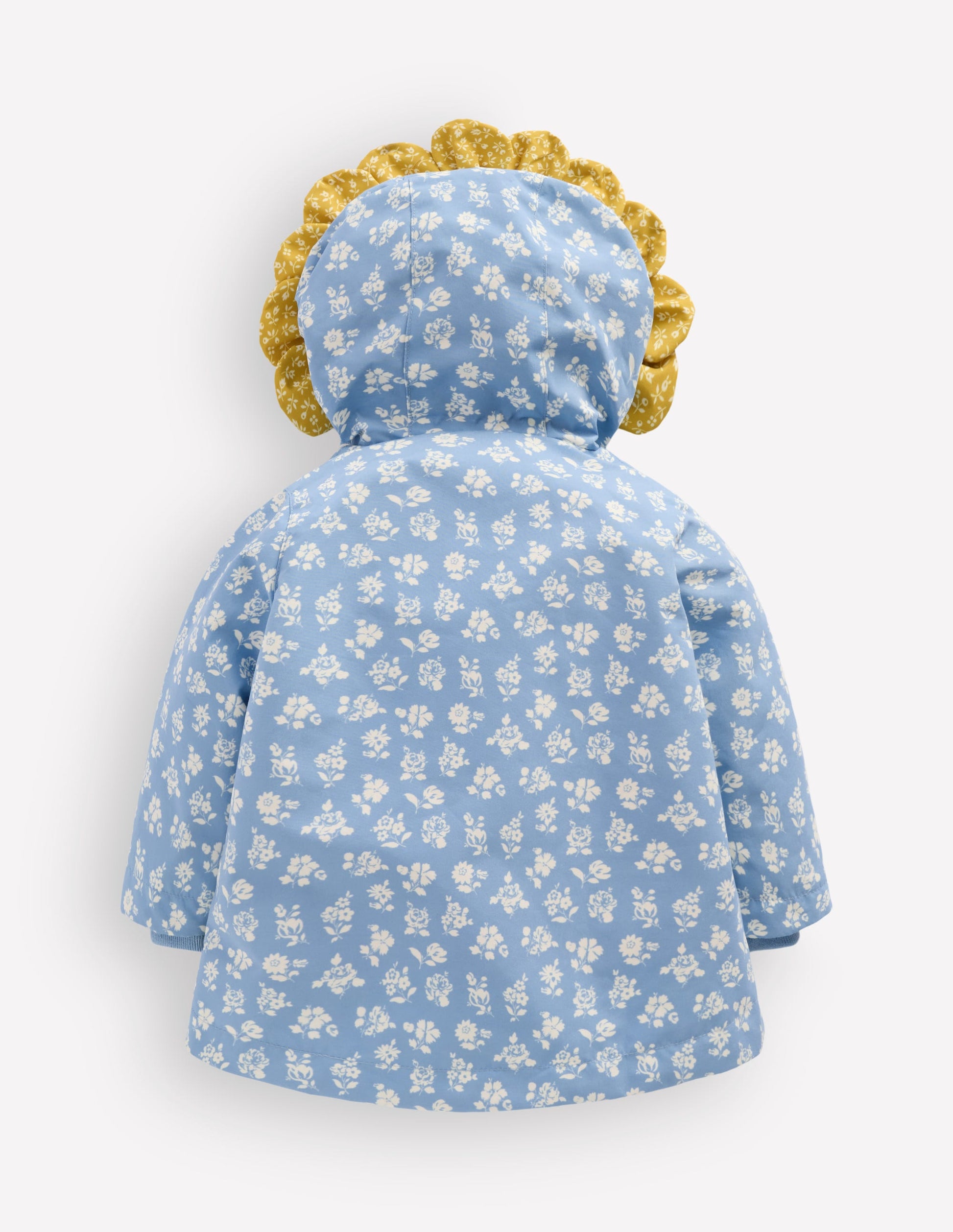 Showerproof Fisherman Coat-Glacier Blue Ditsy Floral-3