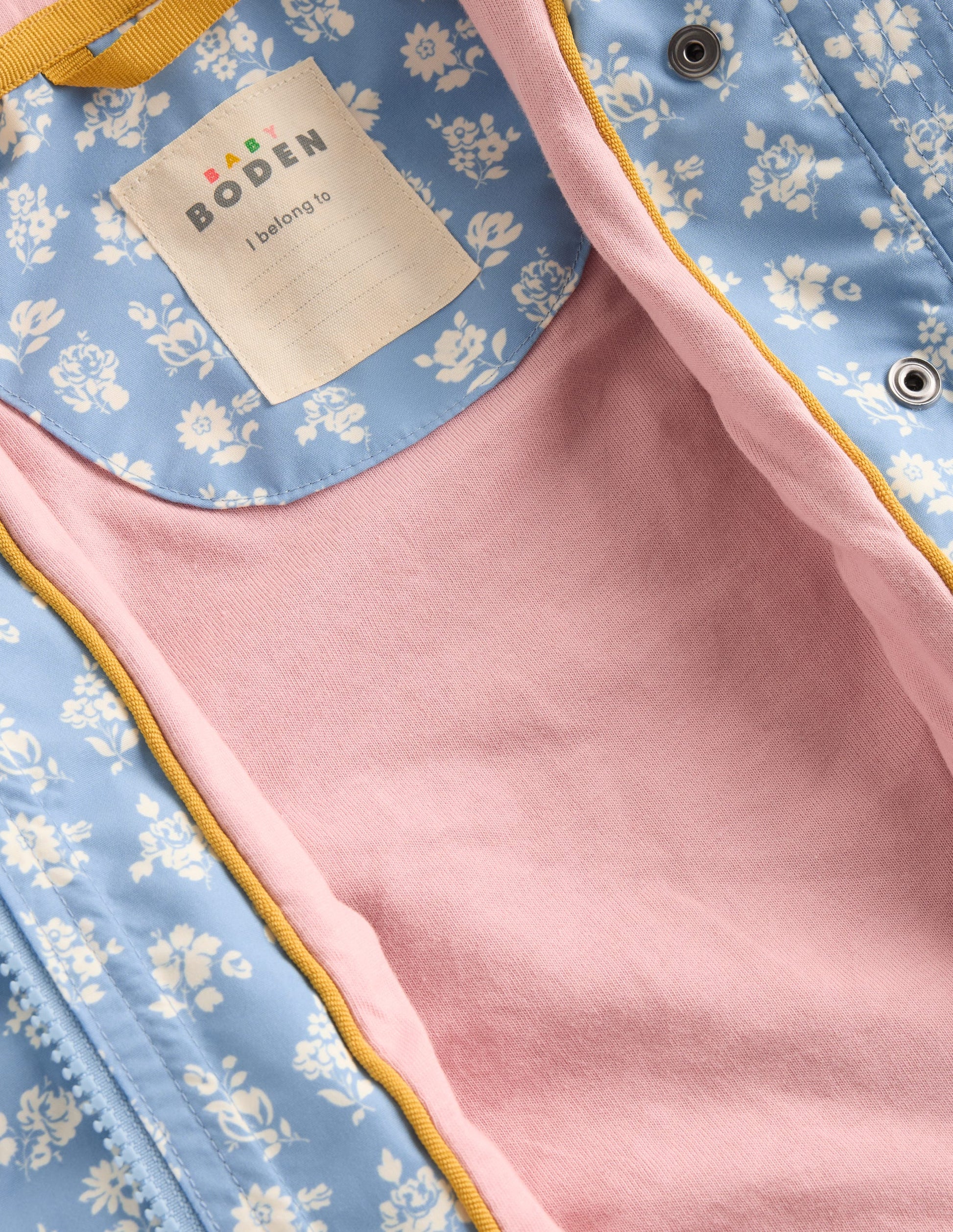 Showerproof Fisherman Coat-Glacier Blue Ditsy Floral-5