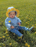 Showerproof Fisherman Coat-Glacier Blue Ditsy Floral