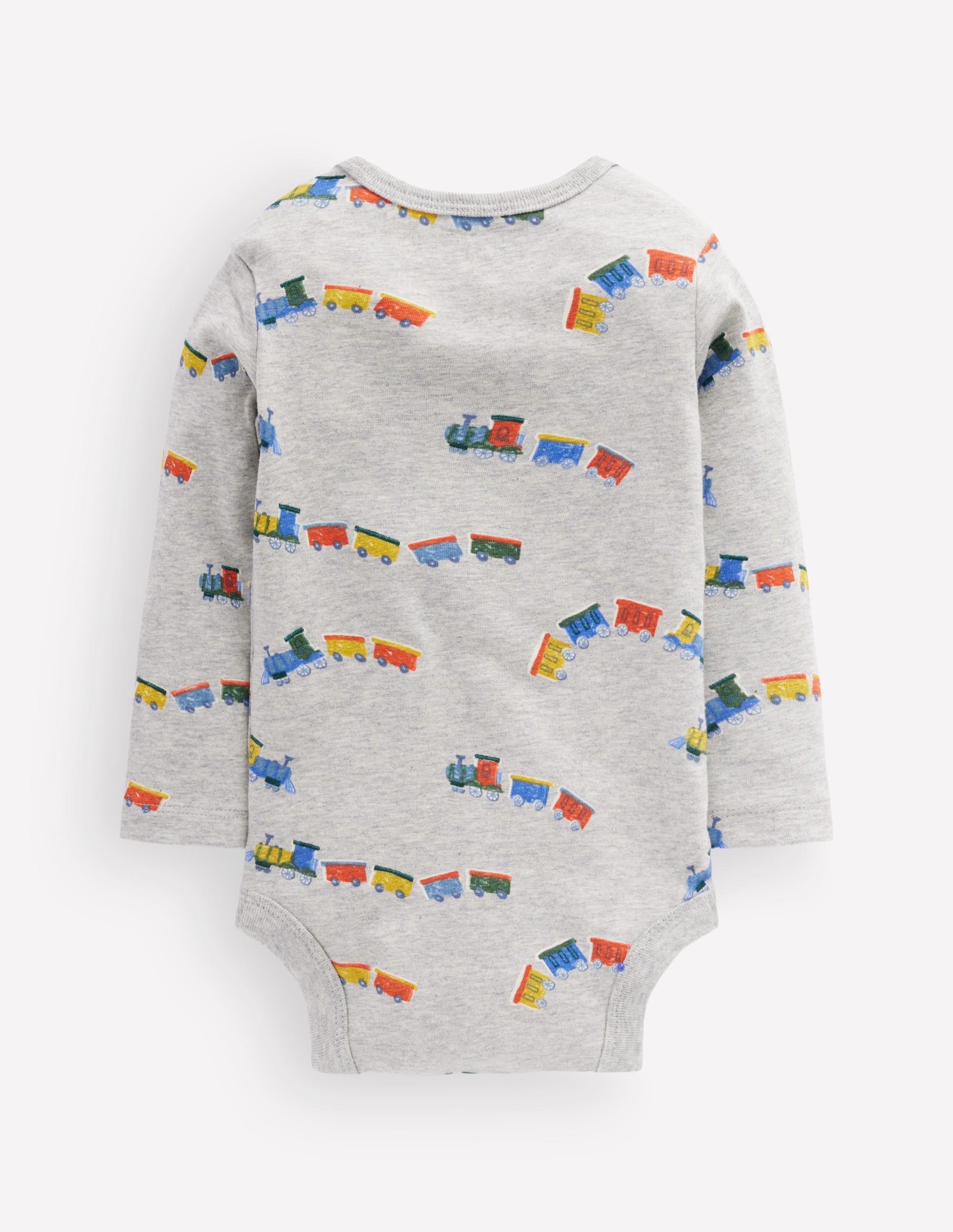 3-pack Cotton Bodies-Grey Marl Trains - Image 2