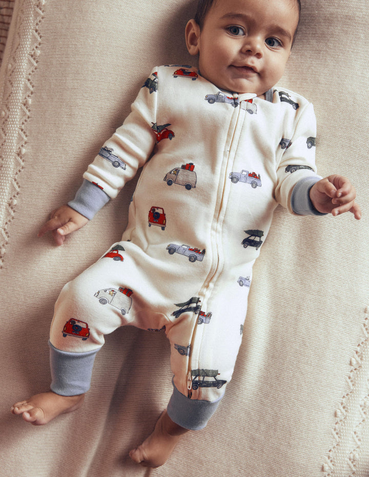 3-pack Cotton Bodies-Grey Marl Trains
