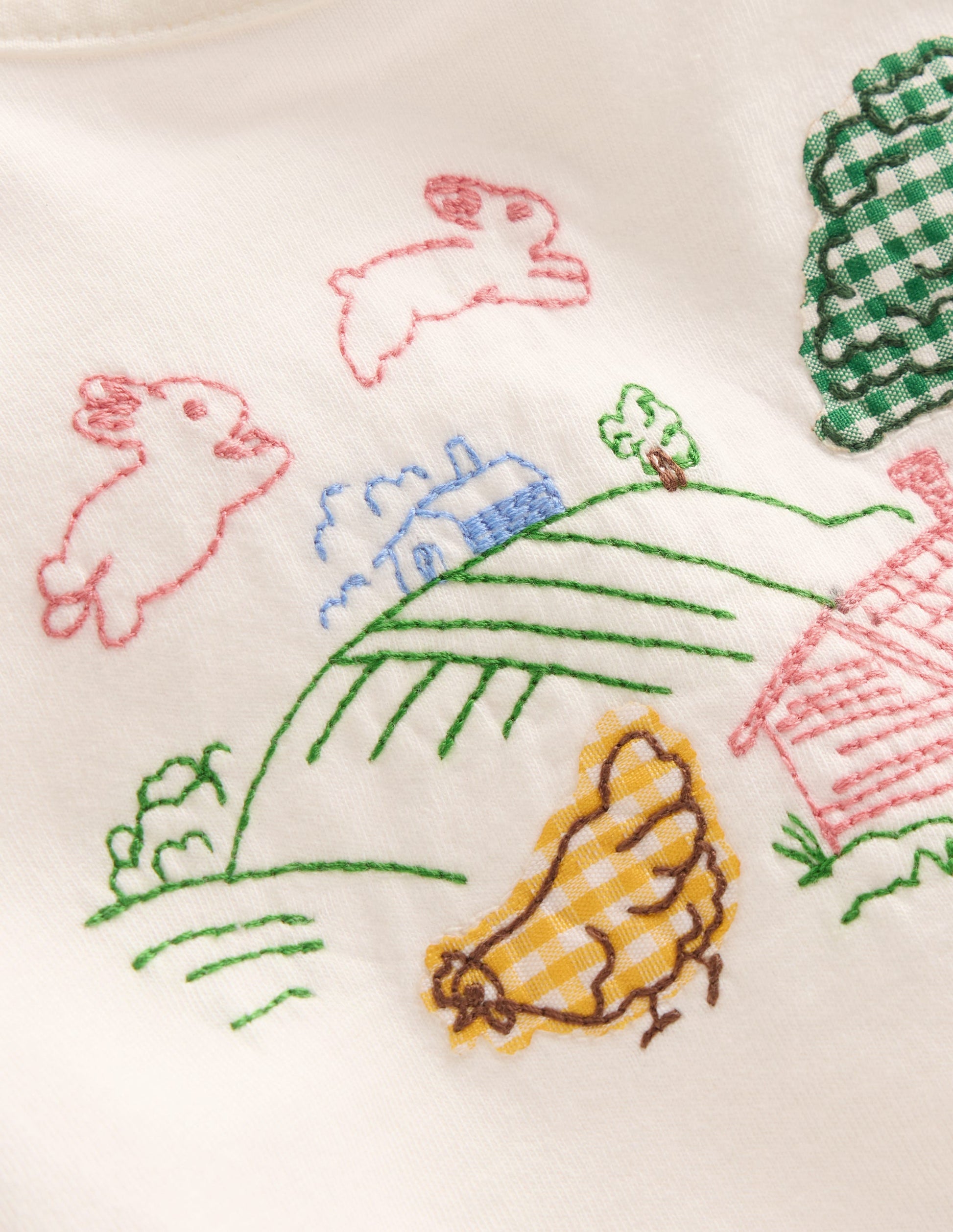 Appliqué Jersey Play Set-Ivory Farm-3