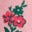 Jersey Pinny Dress Set-Pink Ditsy Vintage Roses