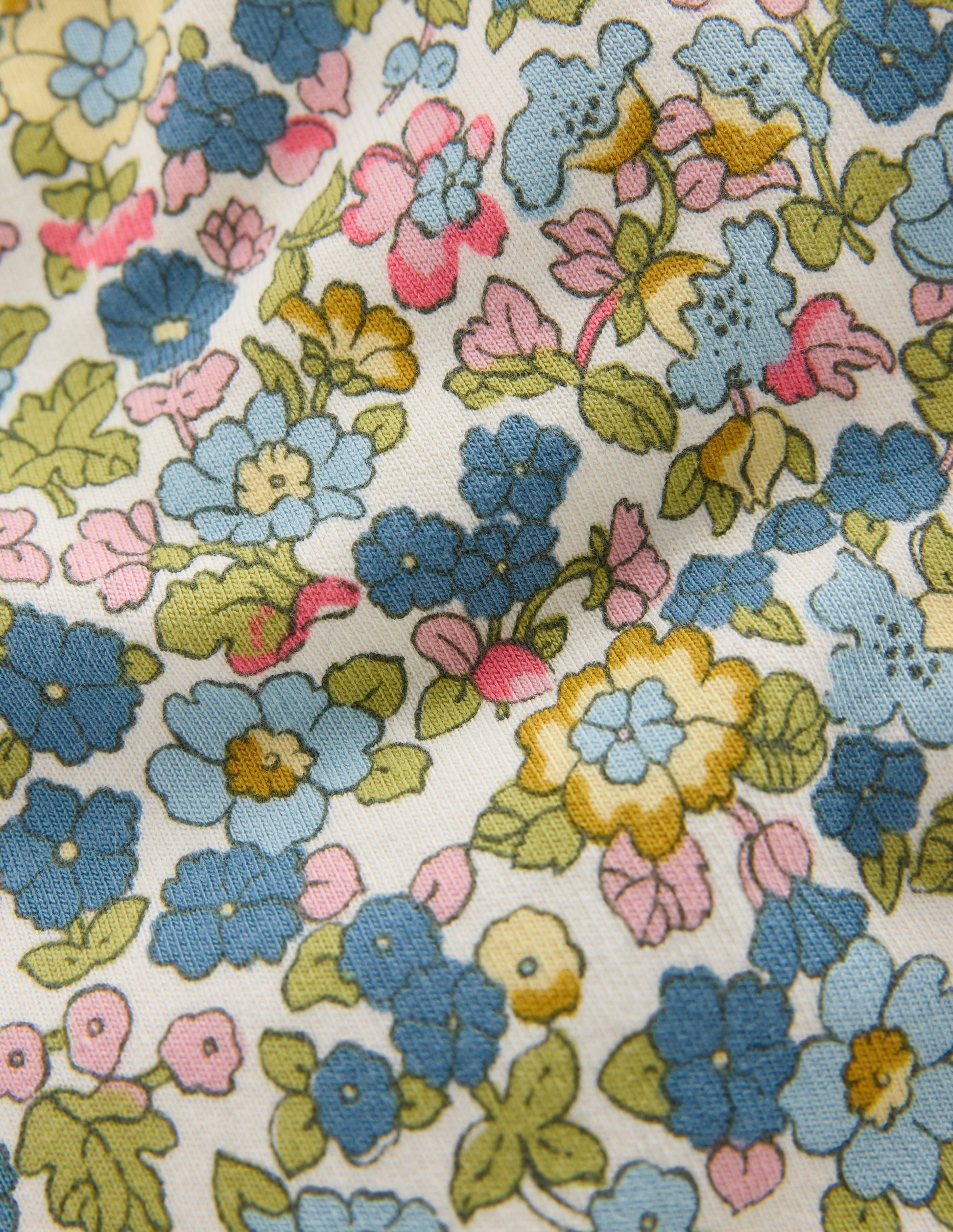 Jersey Pull-on Trousers-Blue Ditsy Floral-3