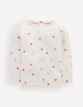 Cotton Pointelle Top-Heart