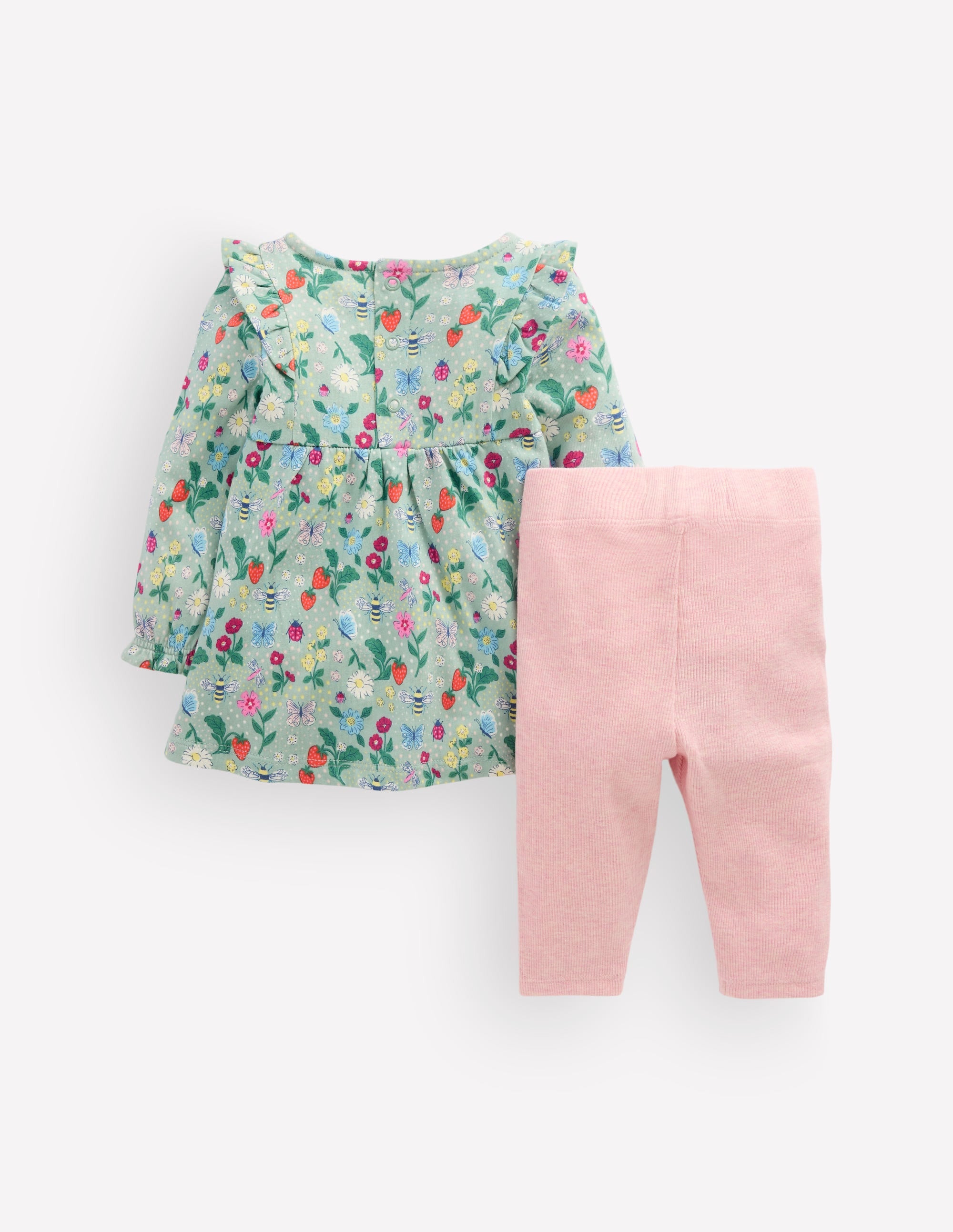 Jersey Tunic Set-Green Bee Garden - Image 2