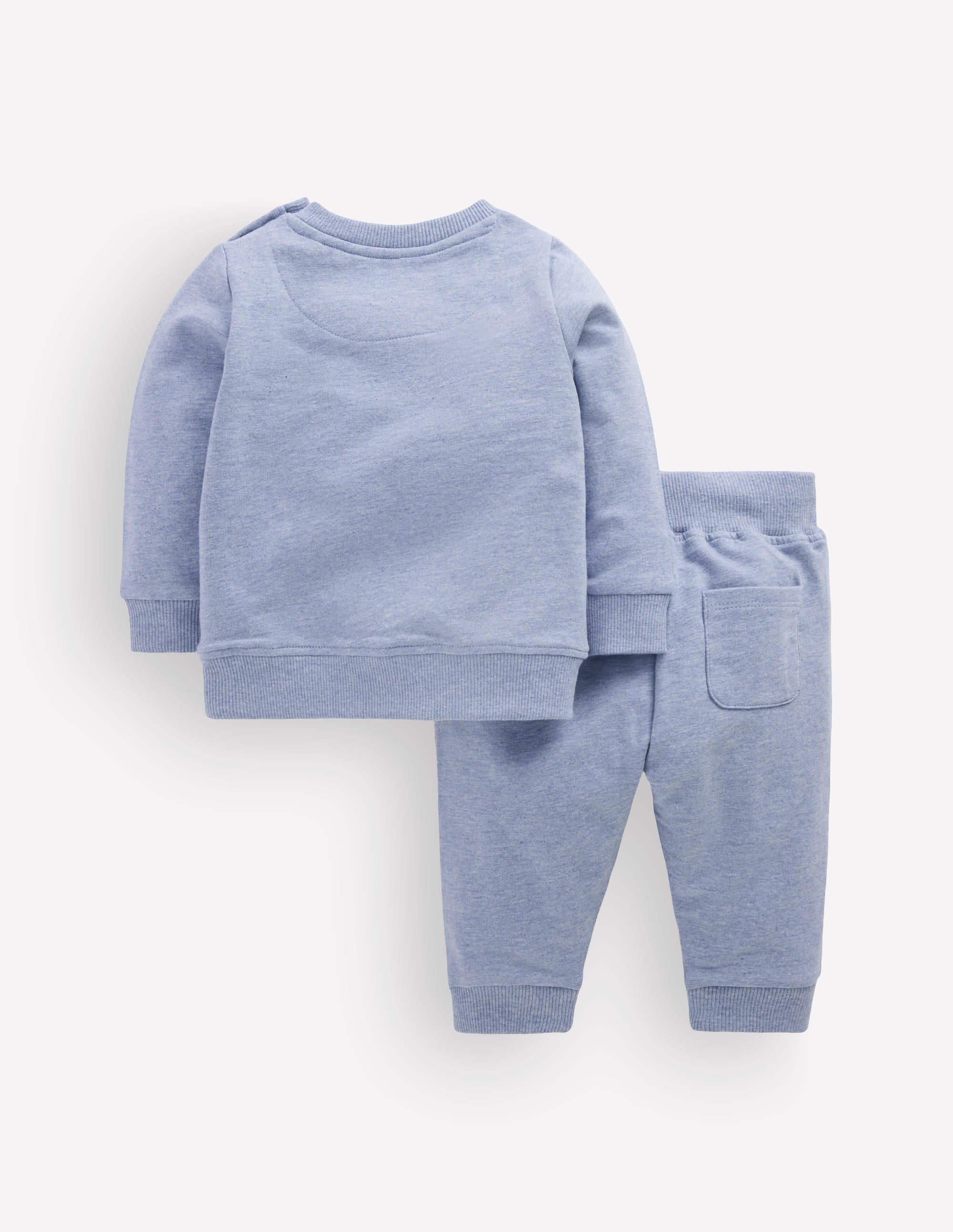 Appliqué Sweatshirt Set-Blue Marl Farm - Image 2