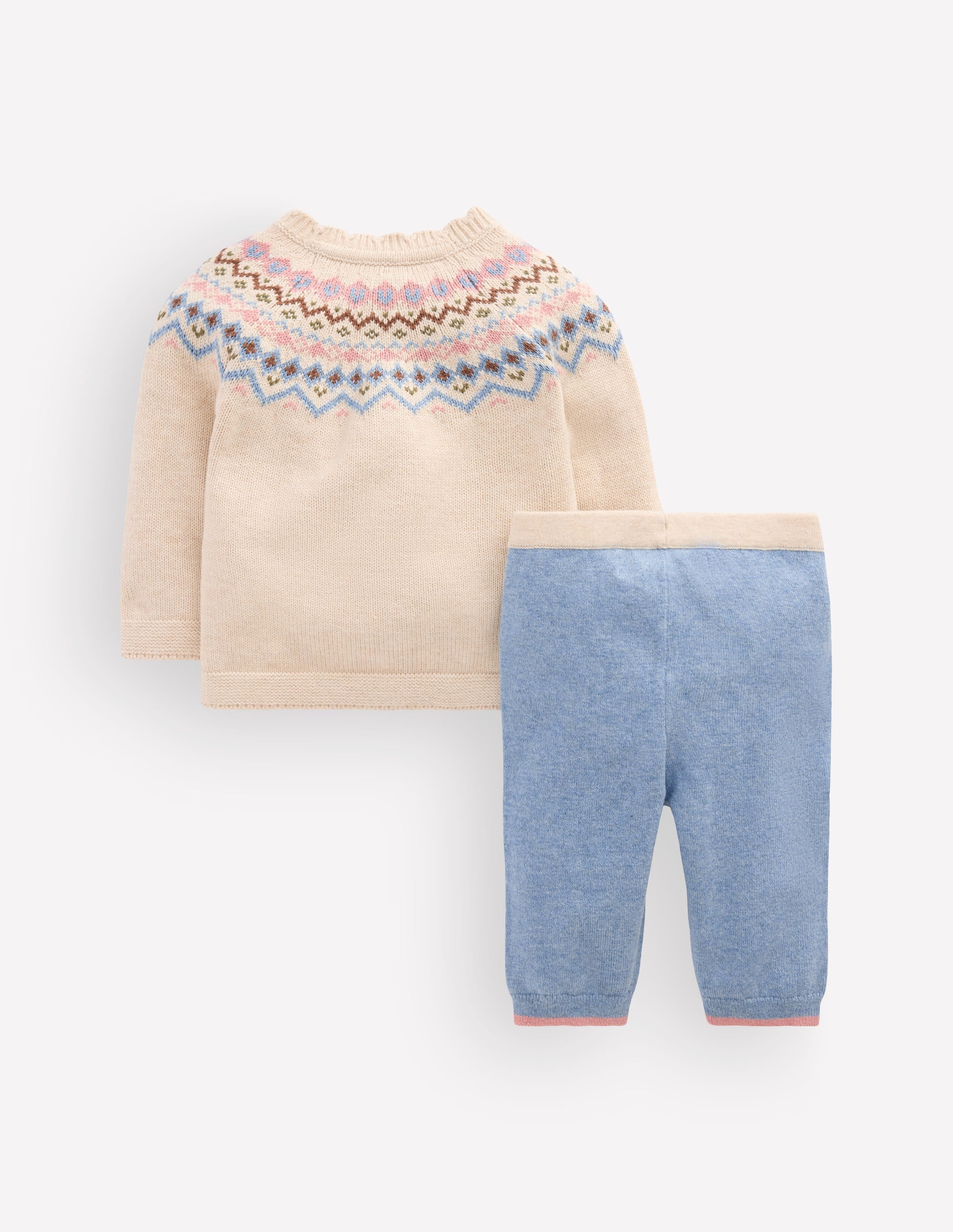 Fair Isle Knitted Play Set-Oatmeal Marl - Image 3
