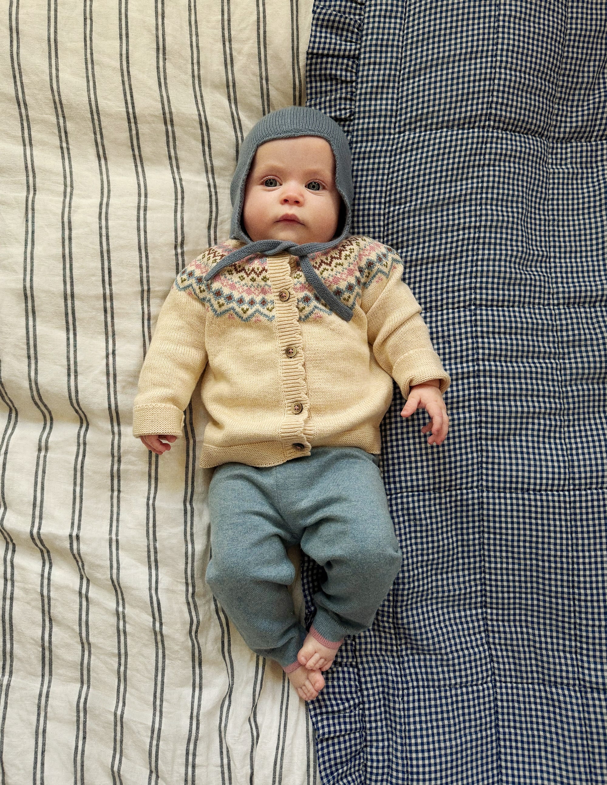 Fair Isle Knitted Play Set-Oatmeal Marl - Image 1