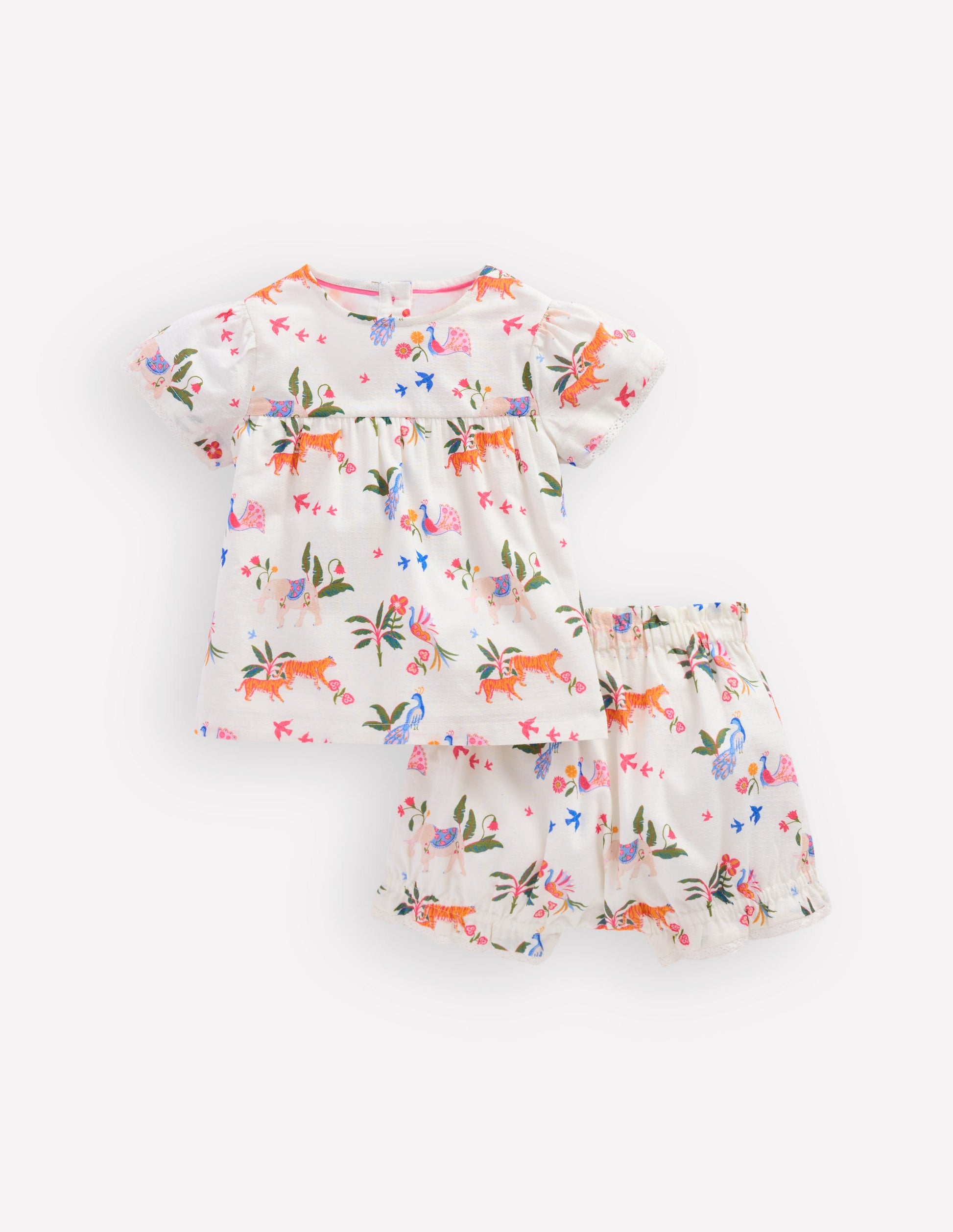 Woven Bloomers Play Set-Ivory Small Tropical Animals-1