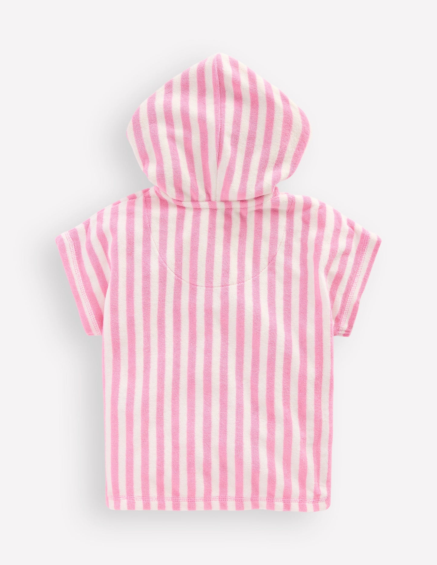 Novelty Towelling Throw-on-Pink Flower