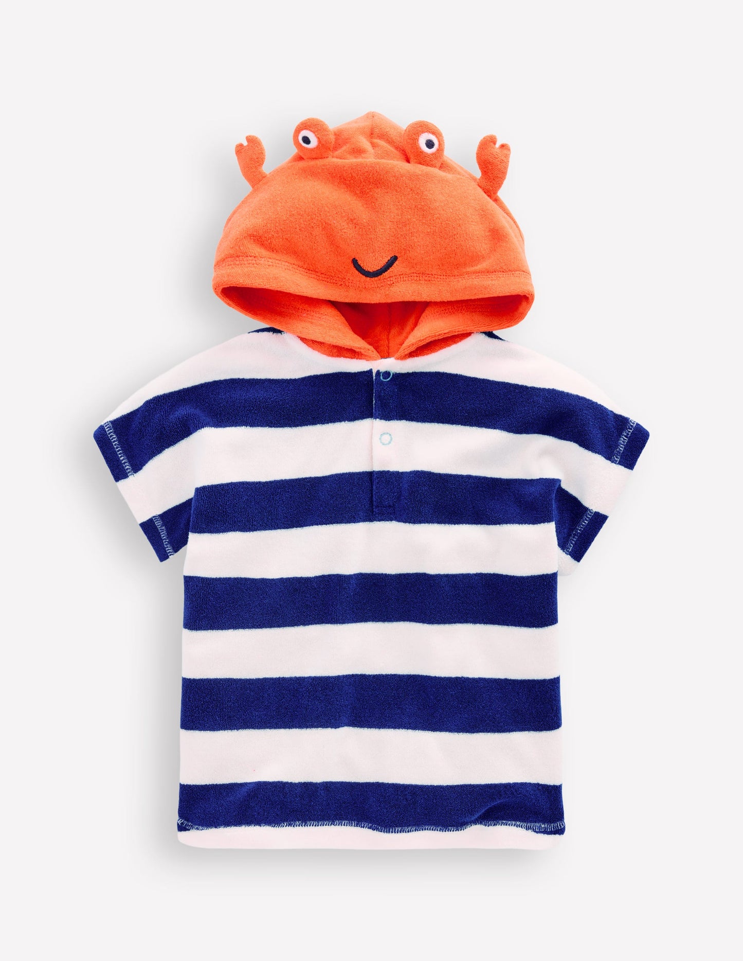 Novelty Towelling Throw-on-Blue Crab