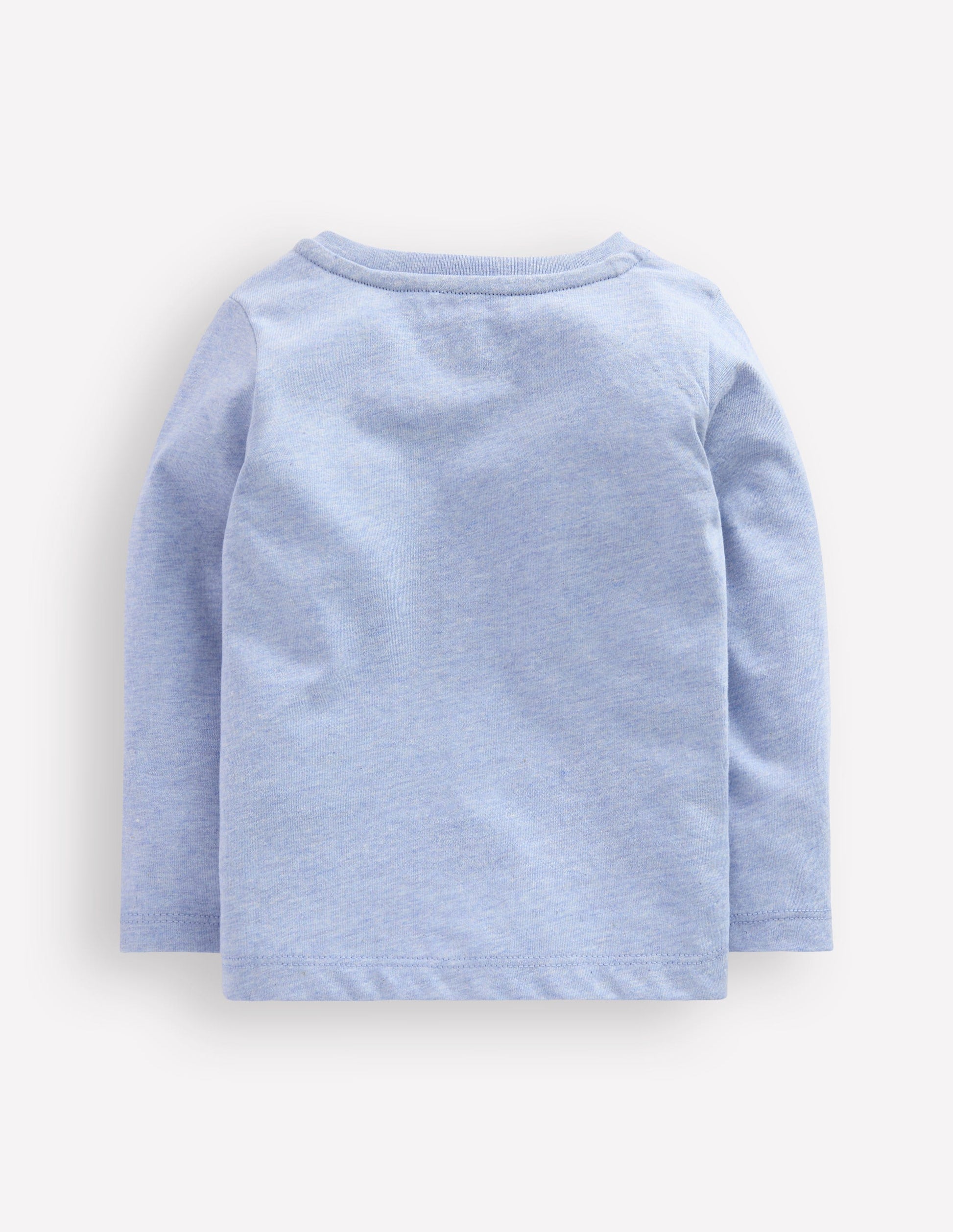 Long Sleeve Applique T-Shirt-Light Blue Dippy Egg-2