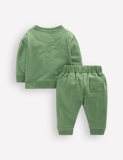 Sweatshirt Play Set-Sage Green Dinos-2