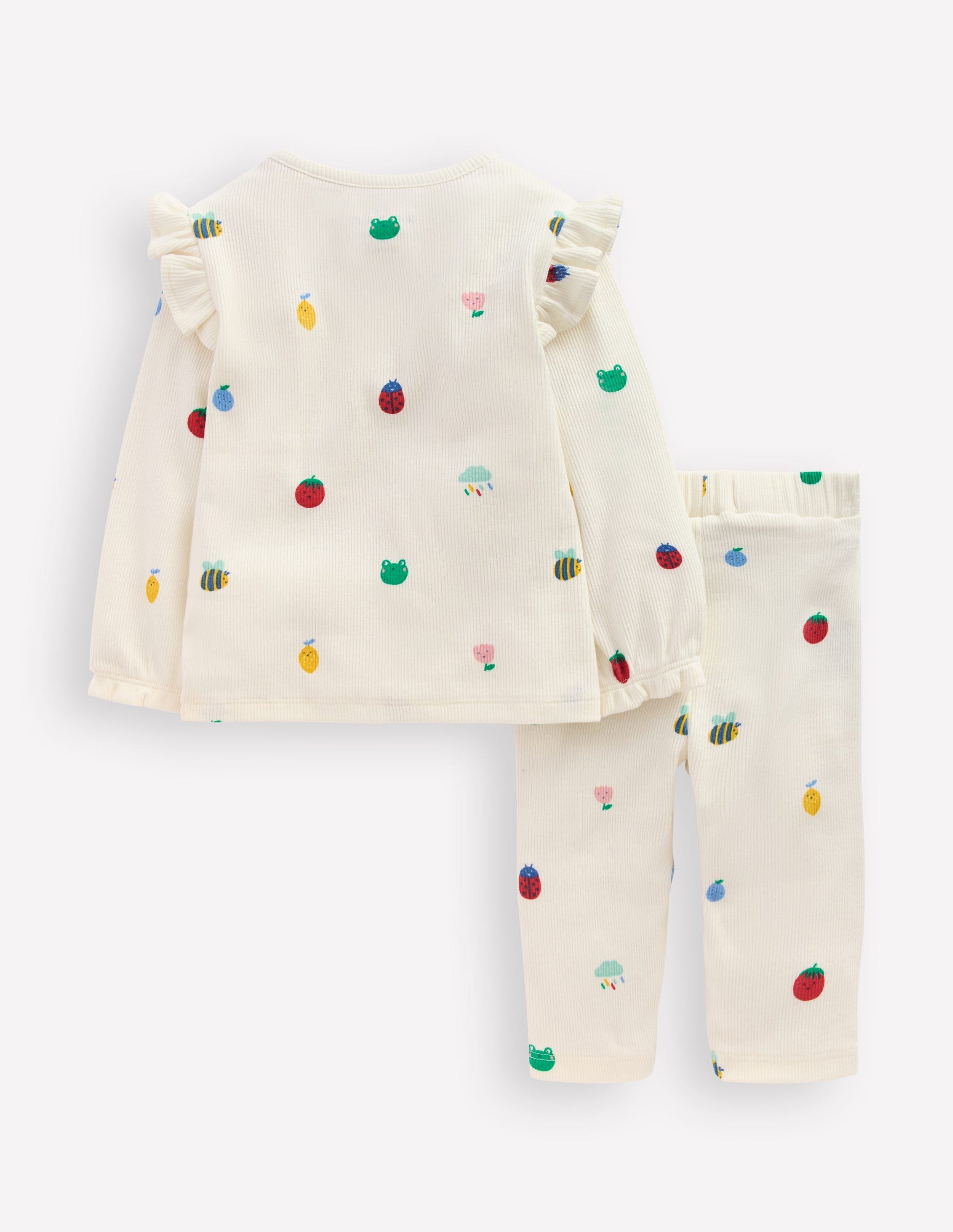 Ribbed Jersey Play Set-Soft Ivory Joyful Spring-2