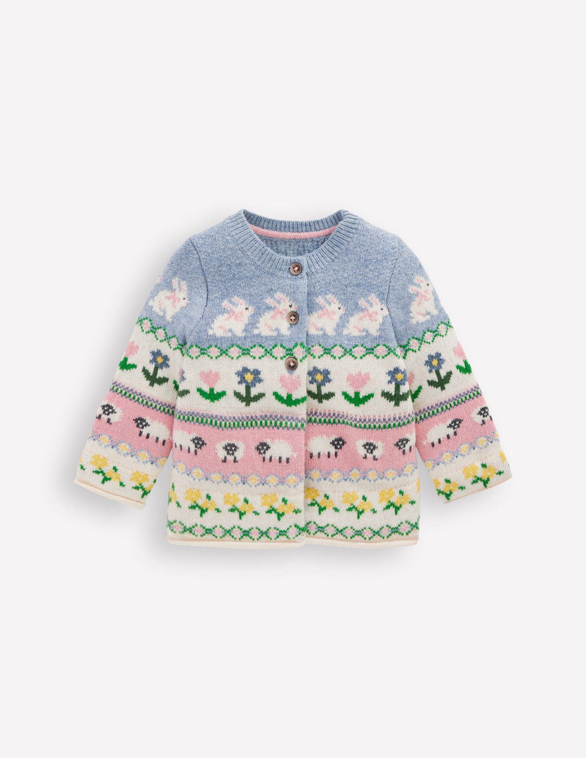 Edie Fair Isle Cardigan-Multi Easter - Image 1