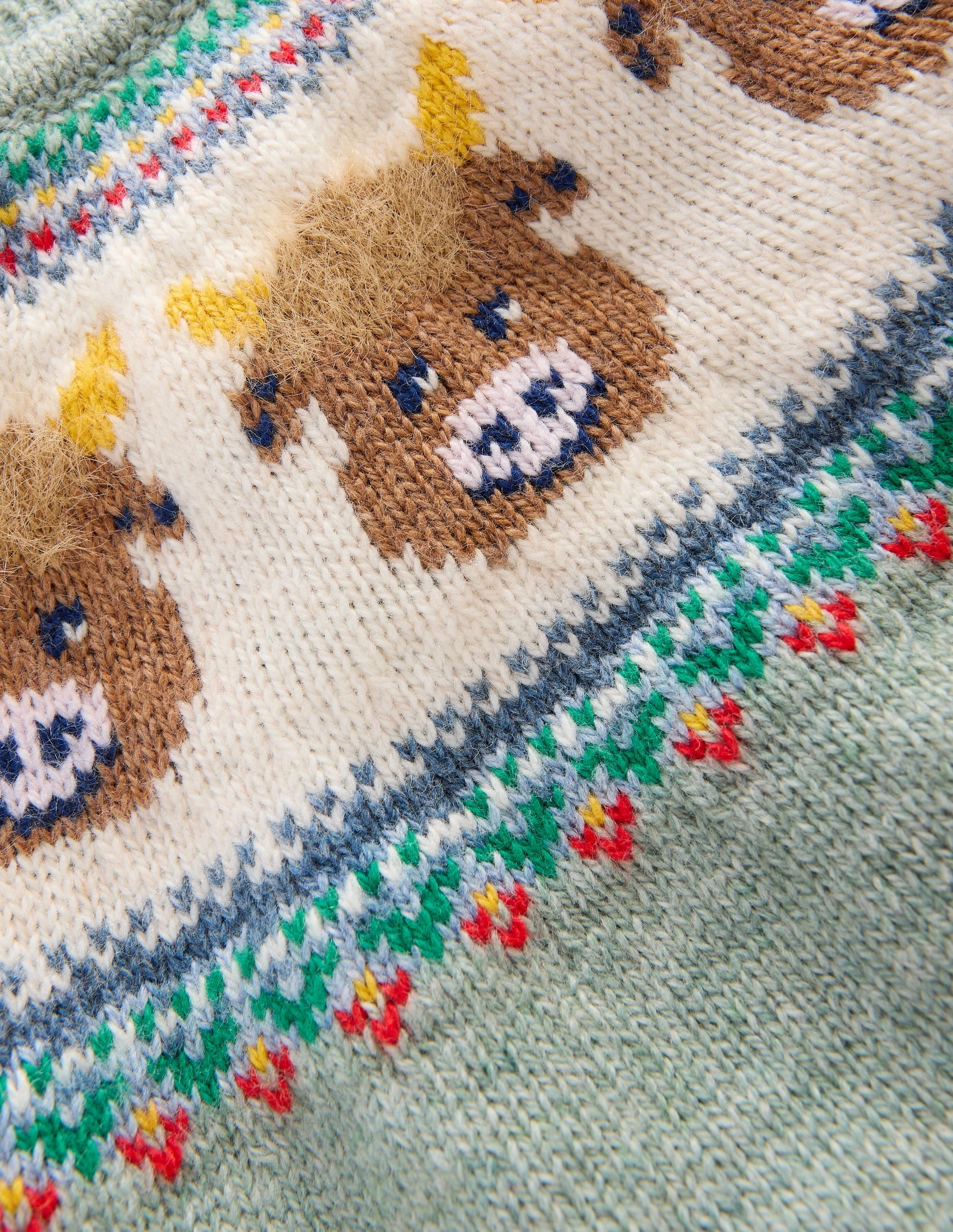 Fair isle Jumper-Csarite Green Highland Cow-3