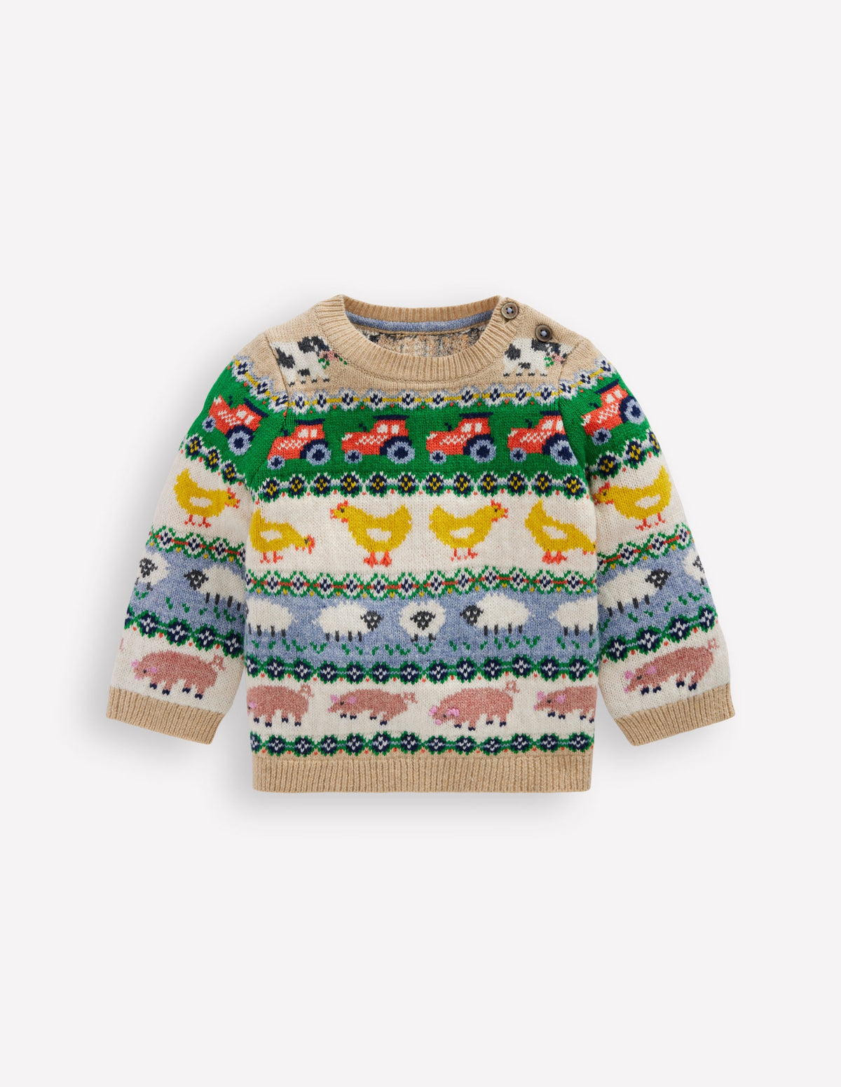 Fair isle Jumper-Multi Easter Fair Isle - Image 2