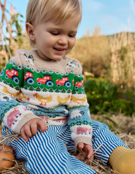 Fair isle Jumper-Multi Easter Fair Isle