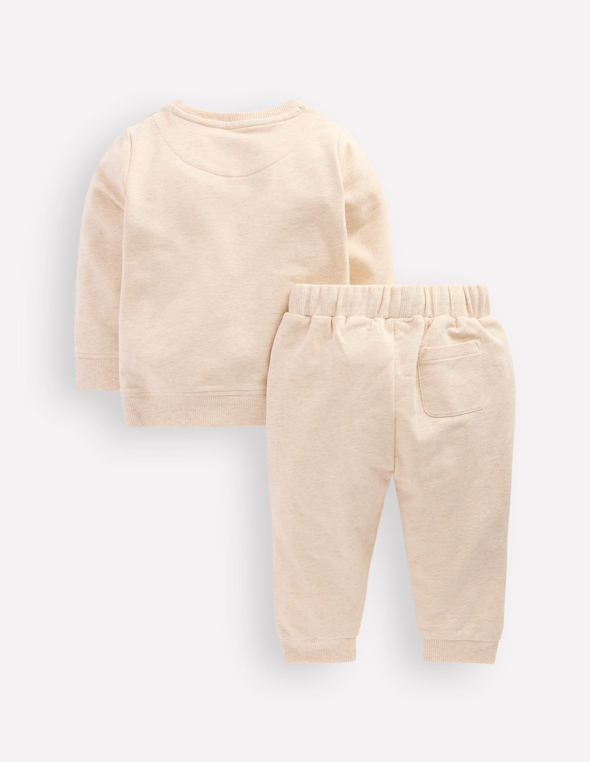 Applique Sweatshirt Set-Oatmeal Hearts & Star Applique-2