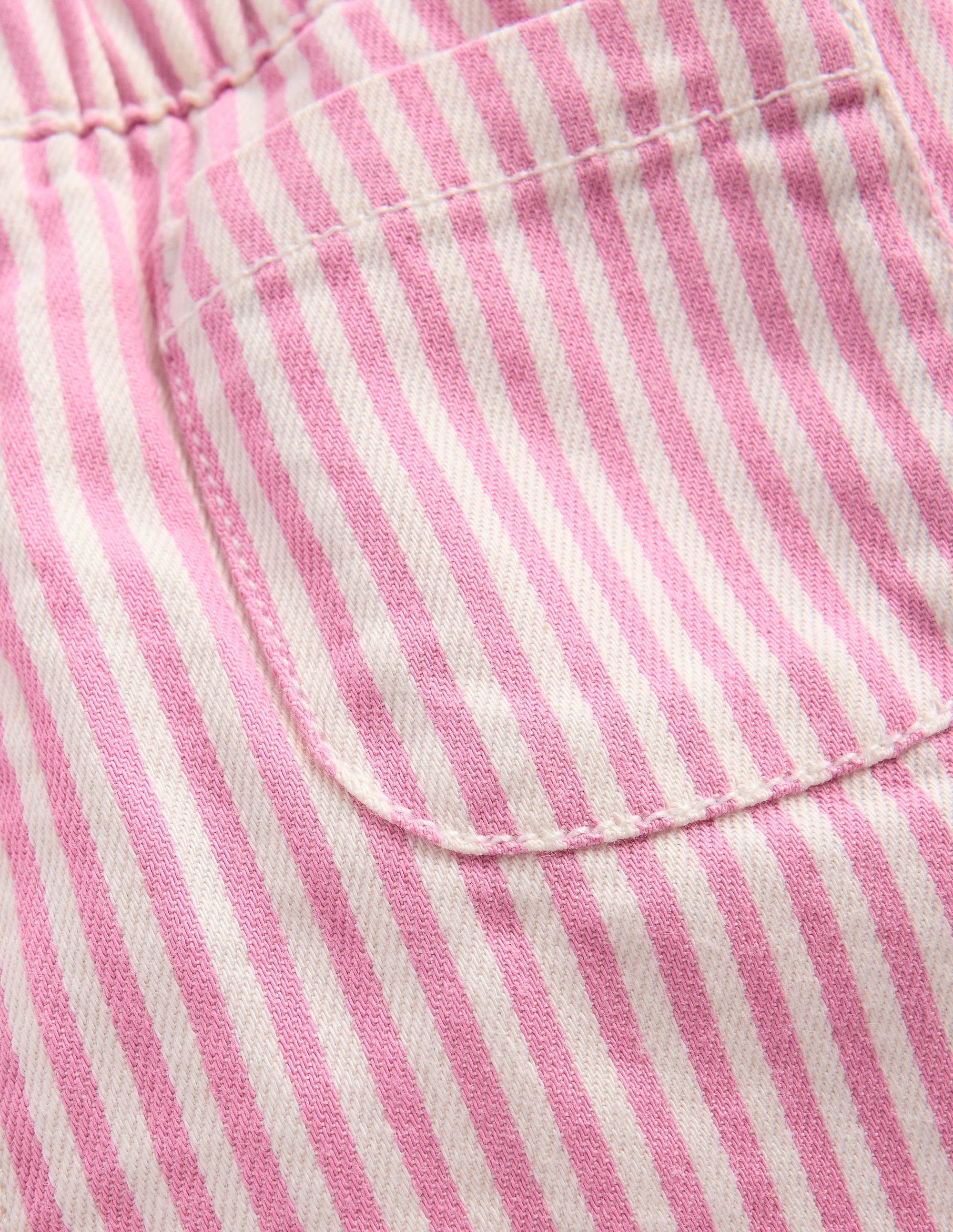 Cotton Pull-on Trousers-Pink Stripe - Image 3