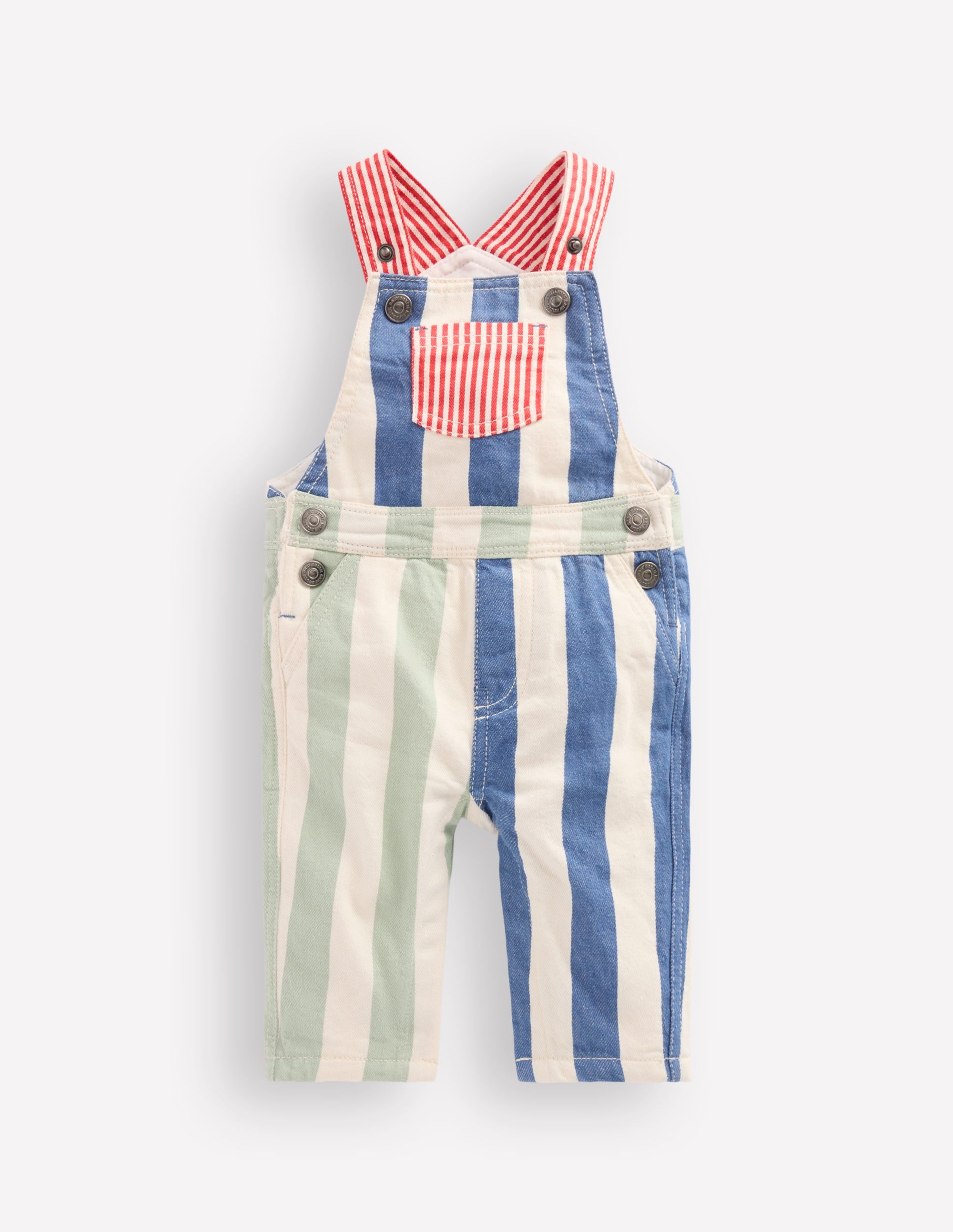 Woven Dungarees-Multi Hotchpotch - Image 1