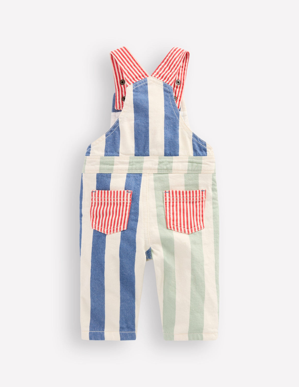 Woven Dungarees-Multi Hotchpotch - Image 2