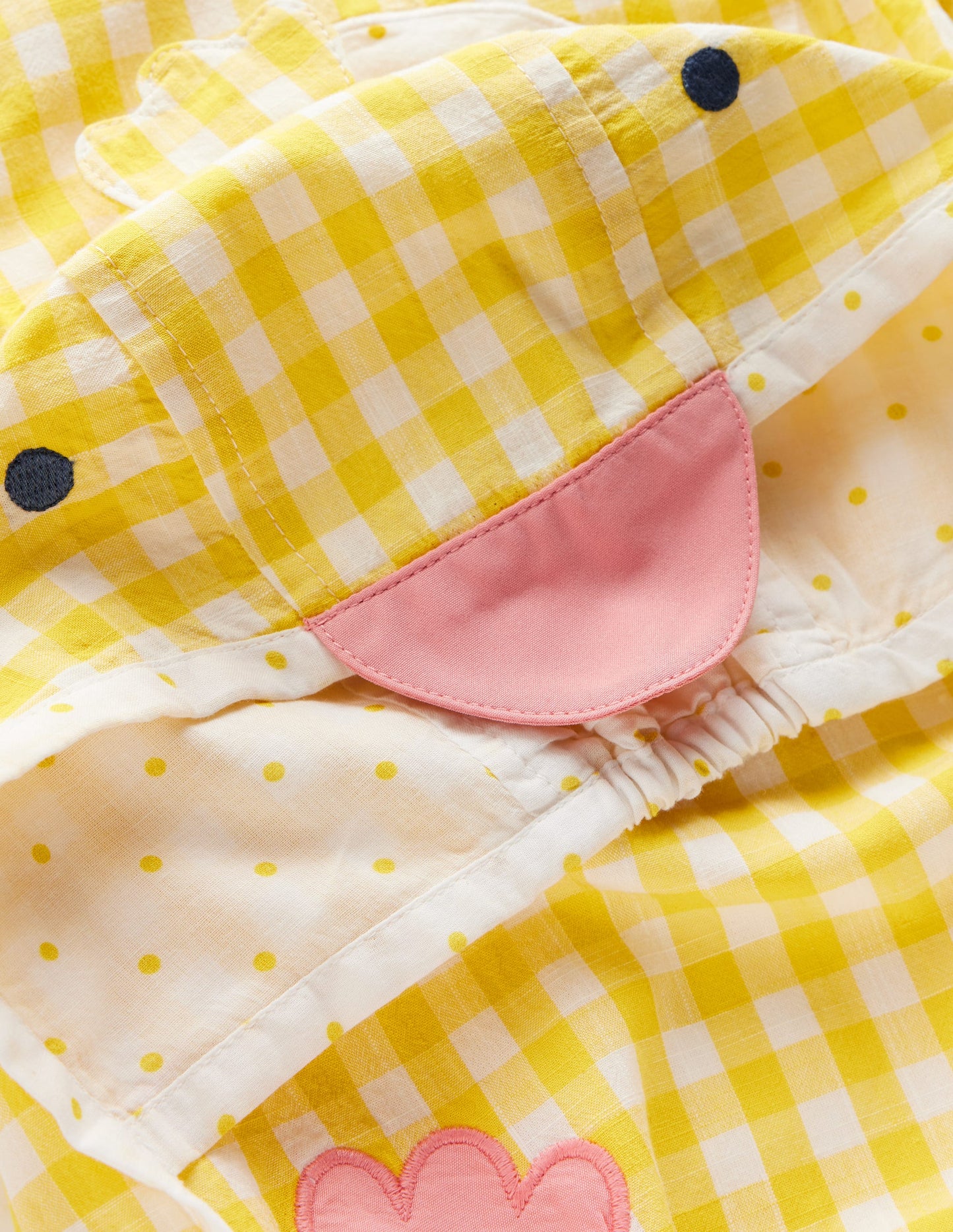 Novelty Easter Set-Pineapple Yellow Gingham Chick