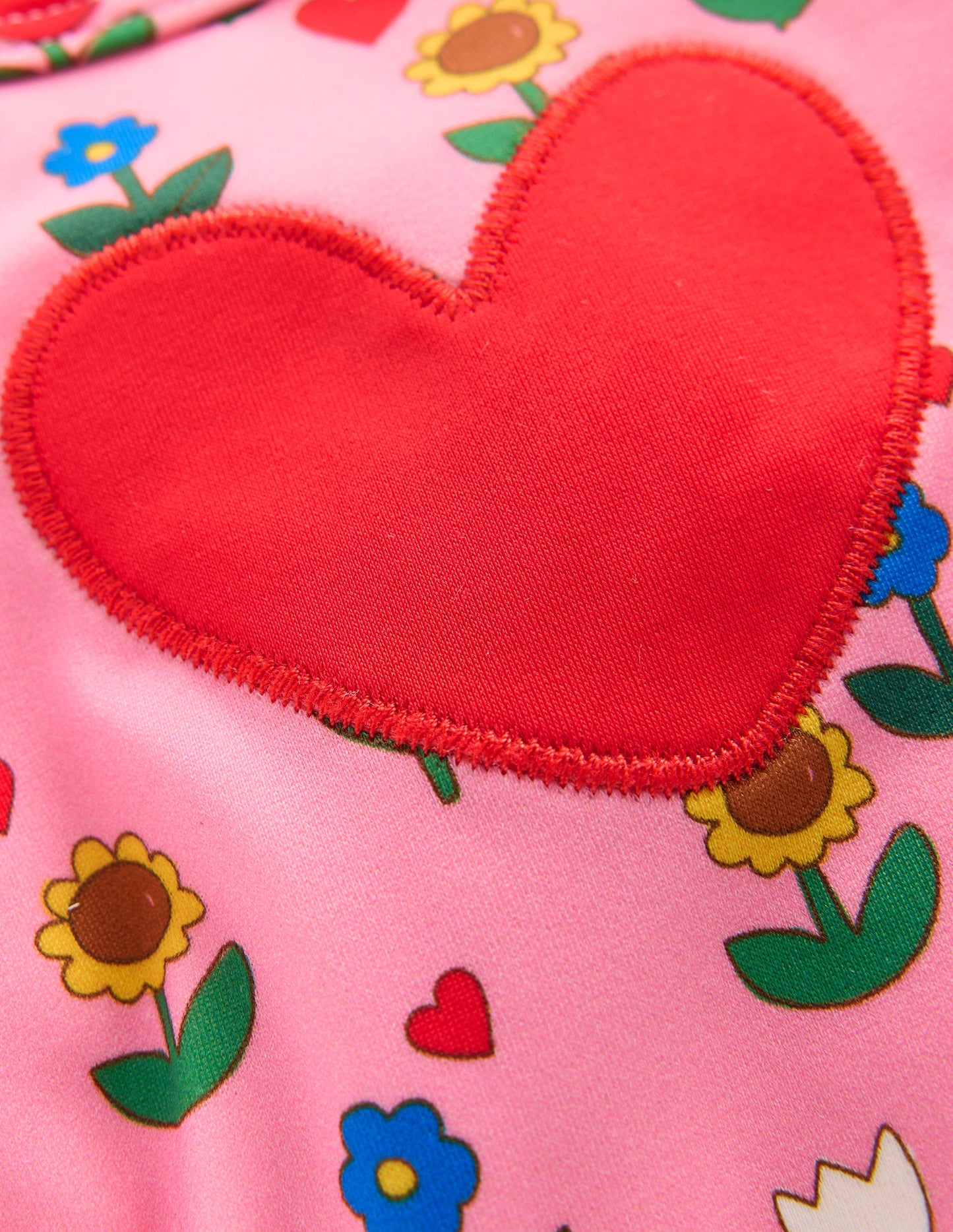 Logo Rash Vest Set-Pink Flower Garden