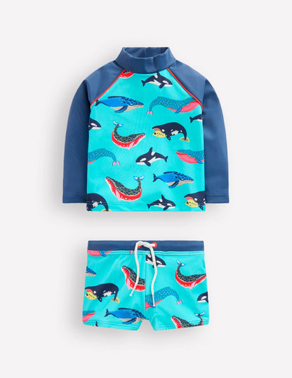 Rash Vest Set-Blue Whales-1