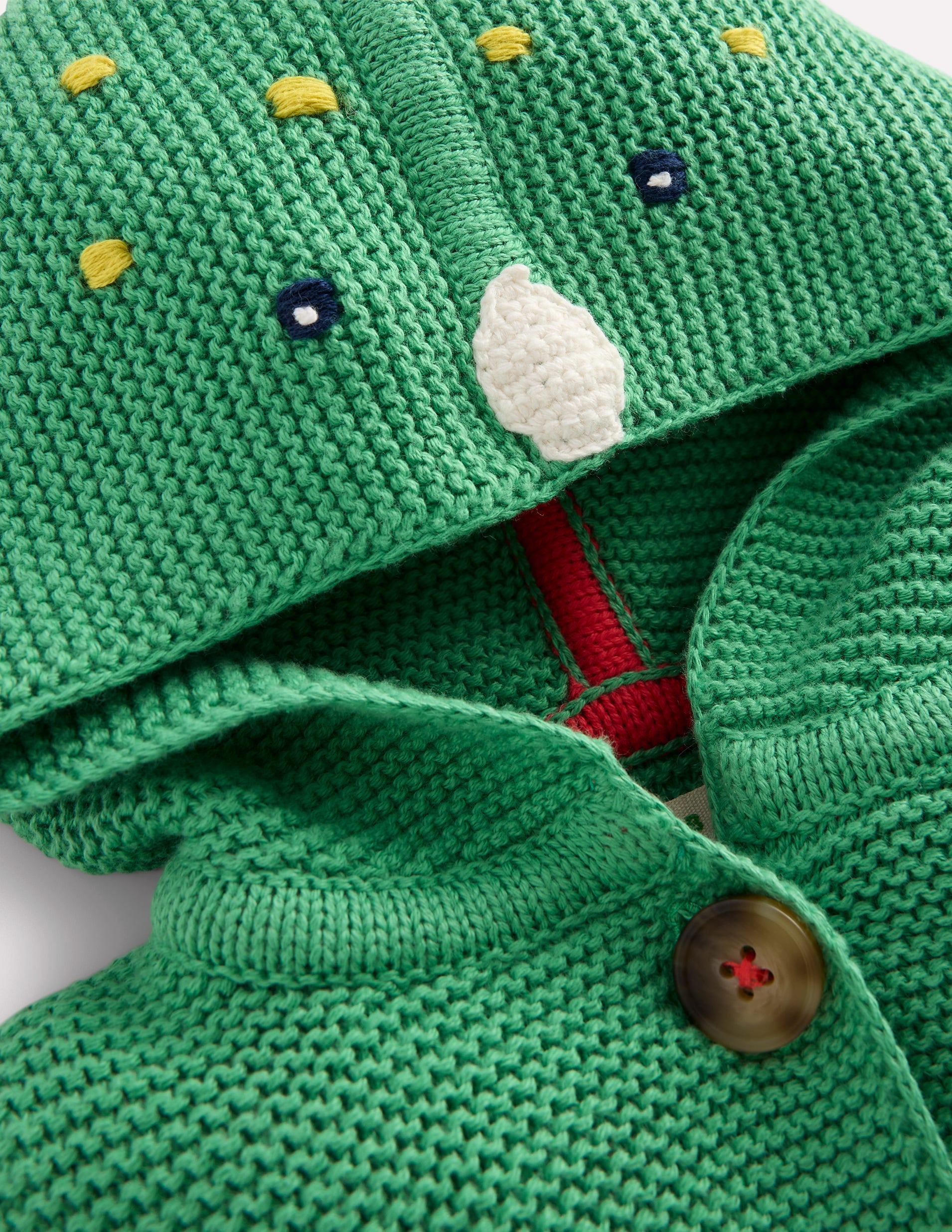 Novelty Knitted Jacket-Aloe Green Dragon-3