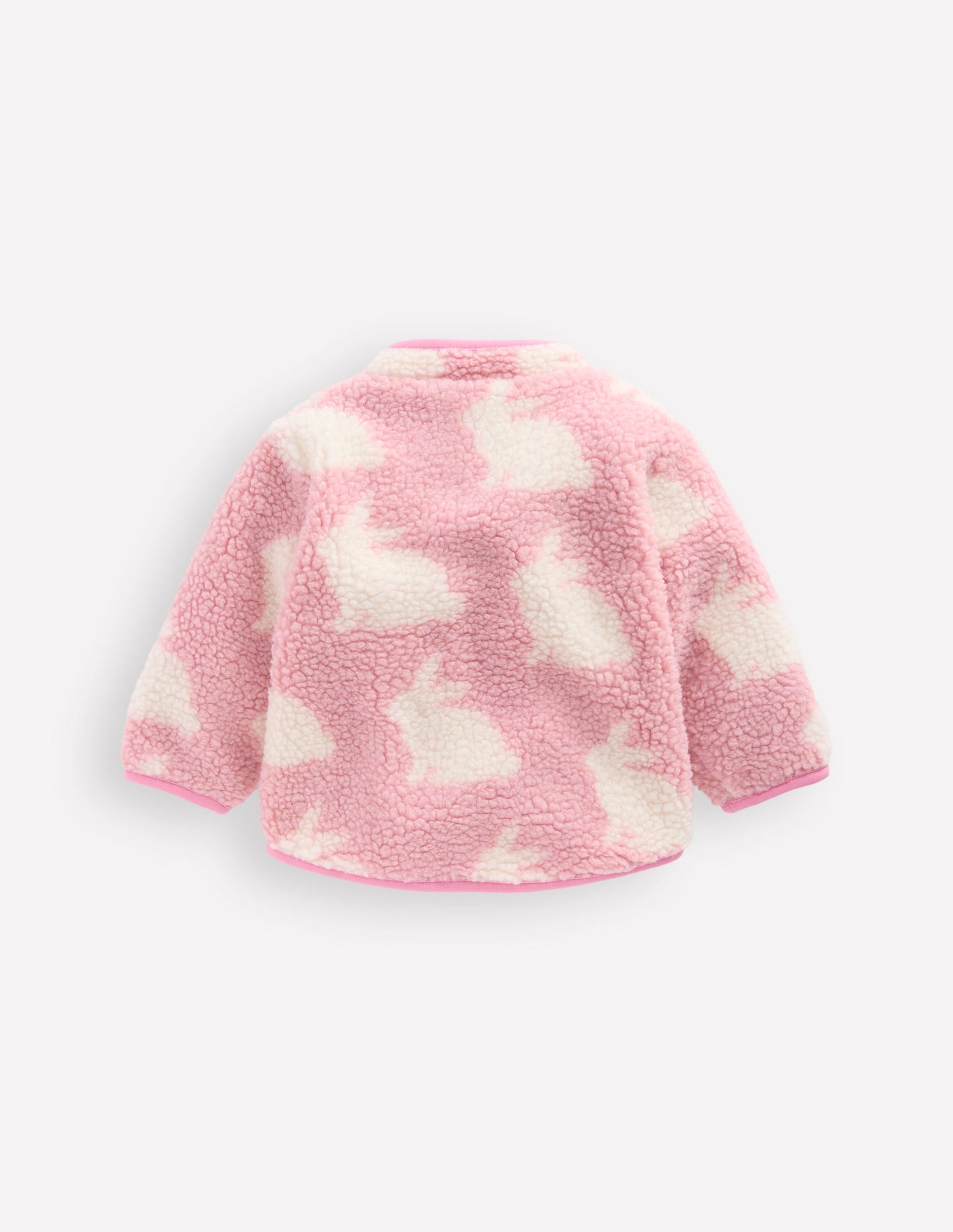 Cosy Borg Jacket-Pink Rabbits