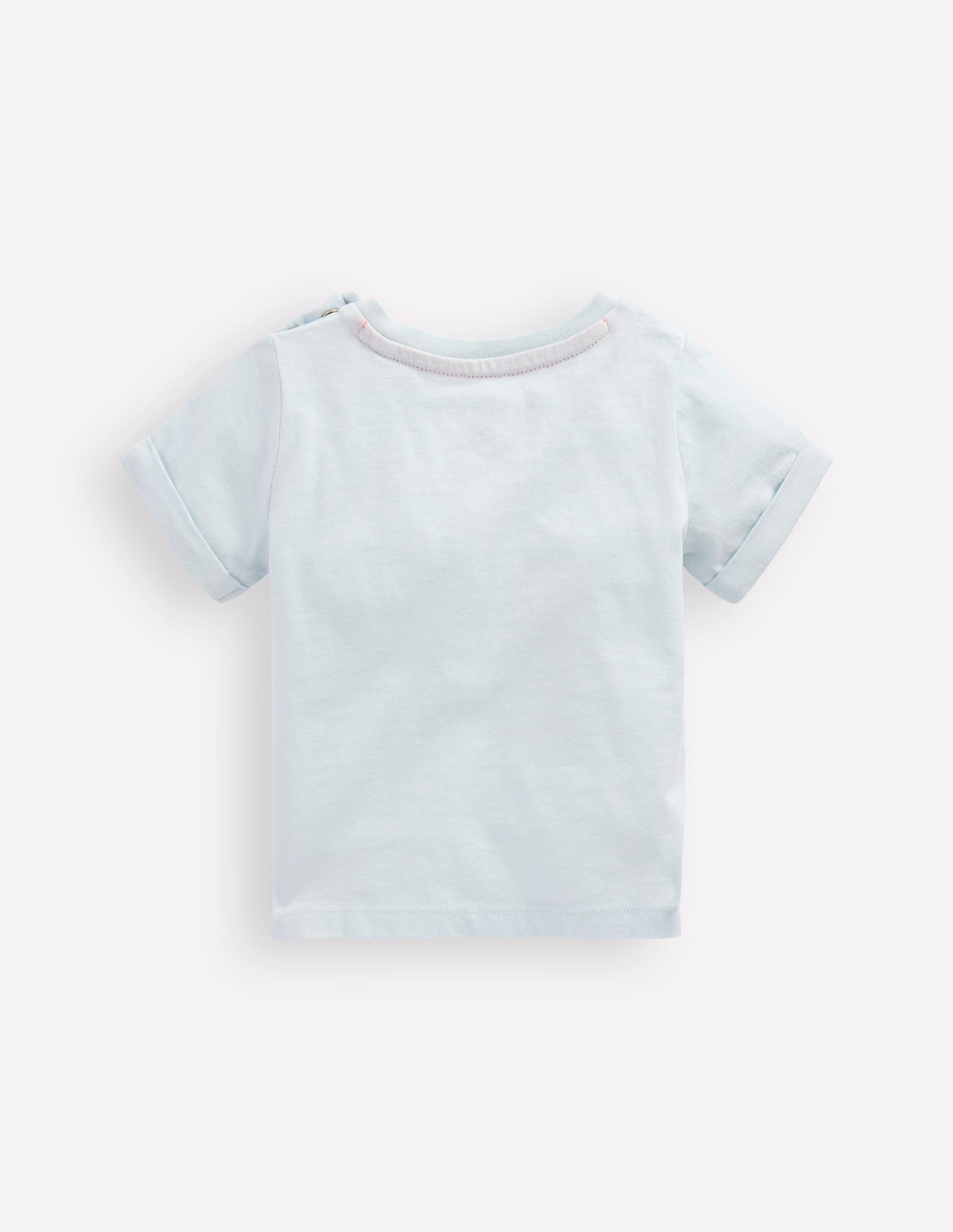 Short Sleeve Logo T-shirt-Light Blue Ocean Motifs-2