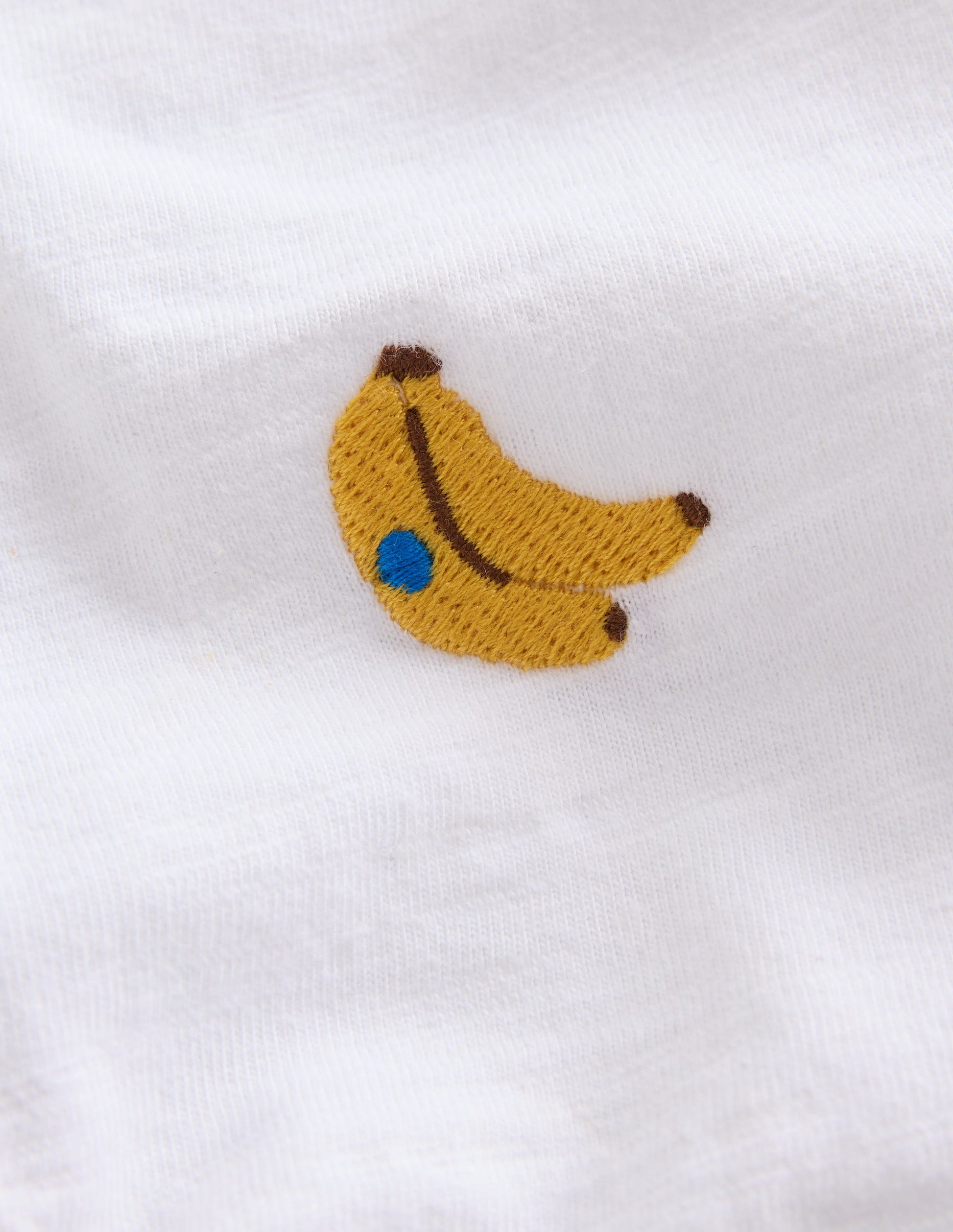 Embroidered Polo-Ivory Bananas-4