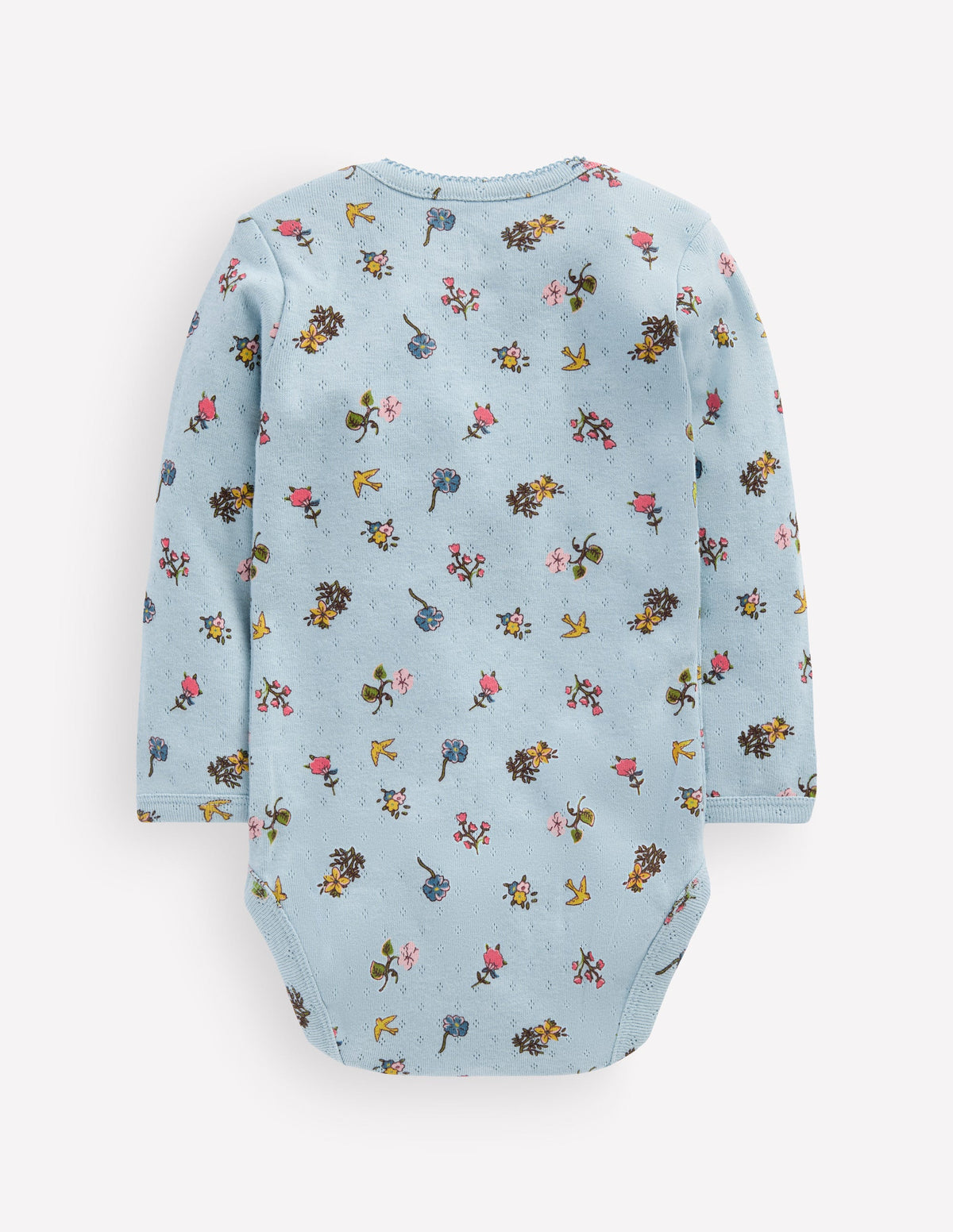 3-pack Pointelle Bodies-Pink Spaced Floral-3