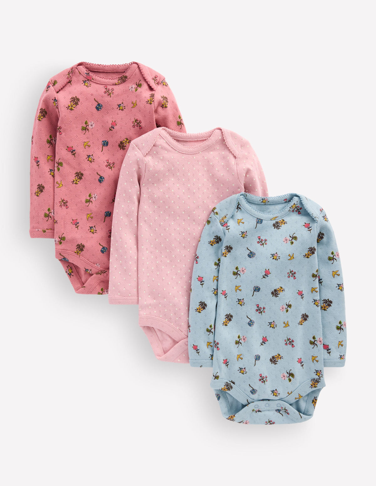 3-pack Pointelle Bodies-Pink Spaced Floral-1