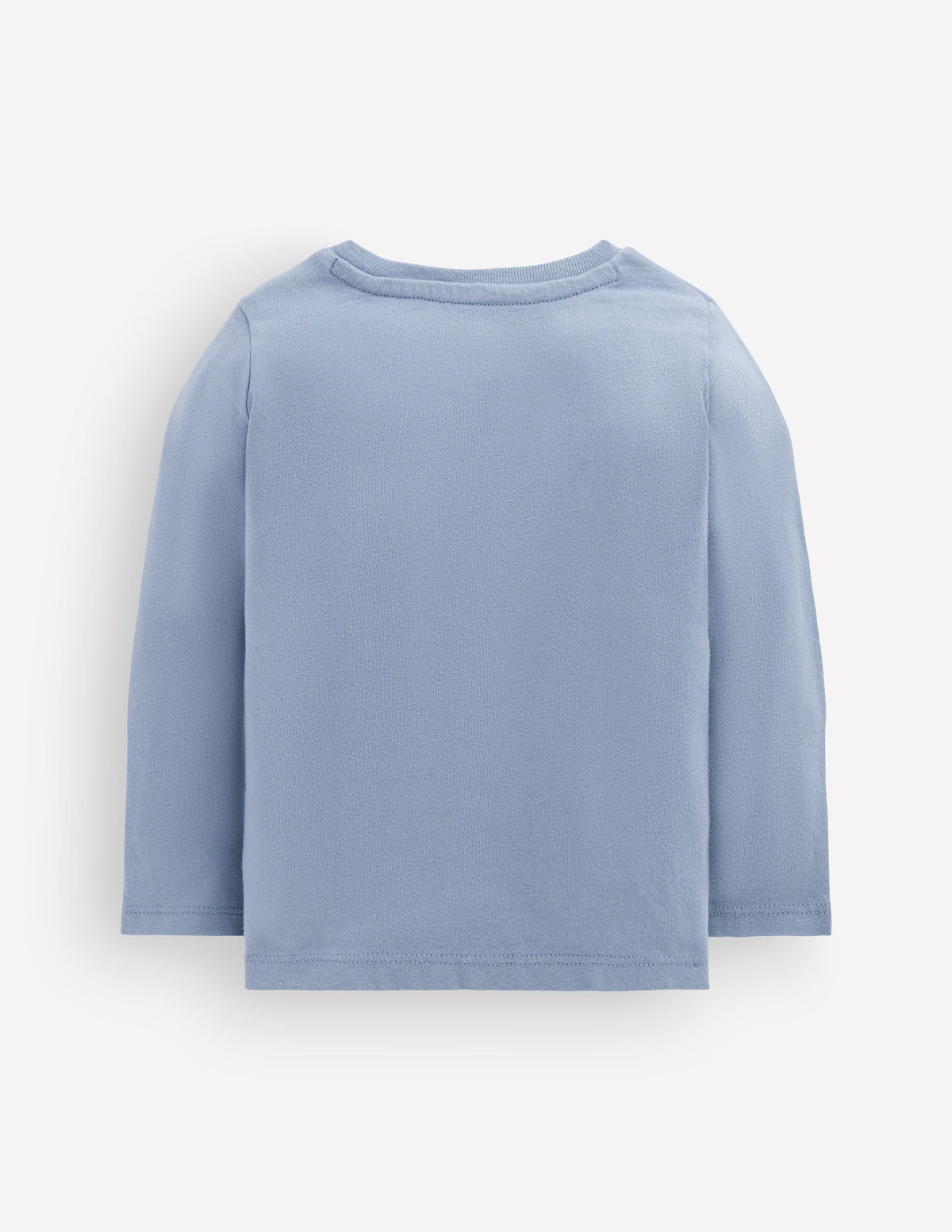 Long Sleeve Appliqué T-shirt-French Blue Duck - Image 3