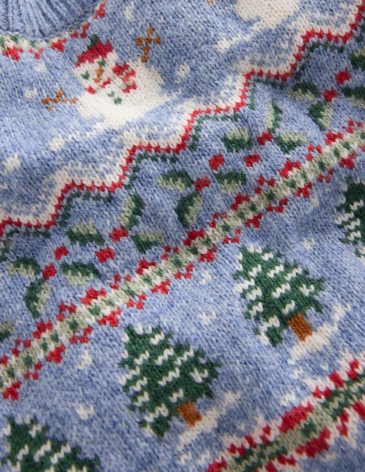 Fair isle Jumper-Glacier Blue Festive Fair Isle - Image 2