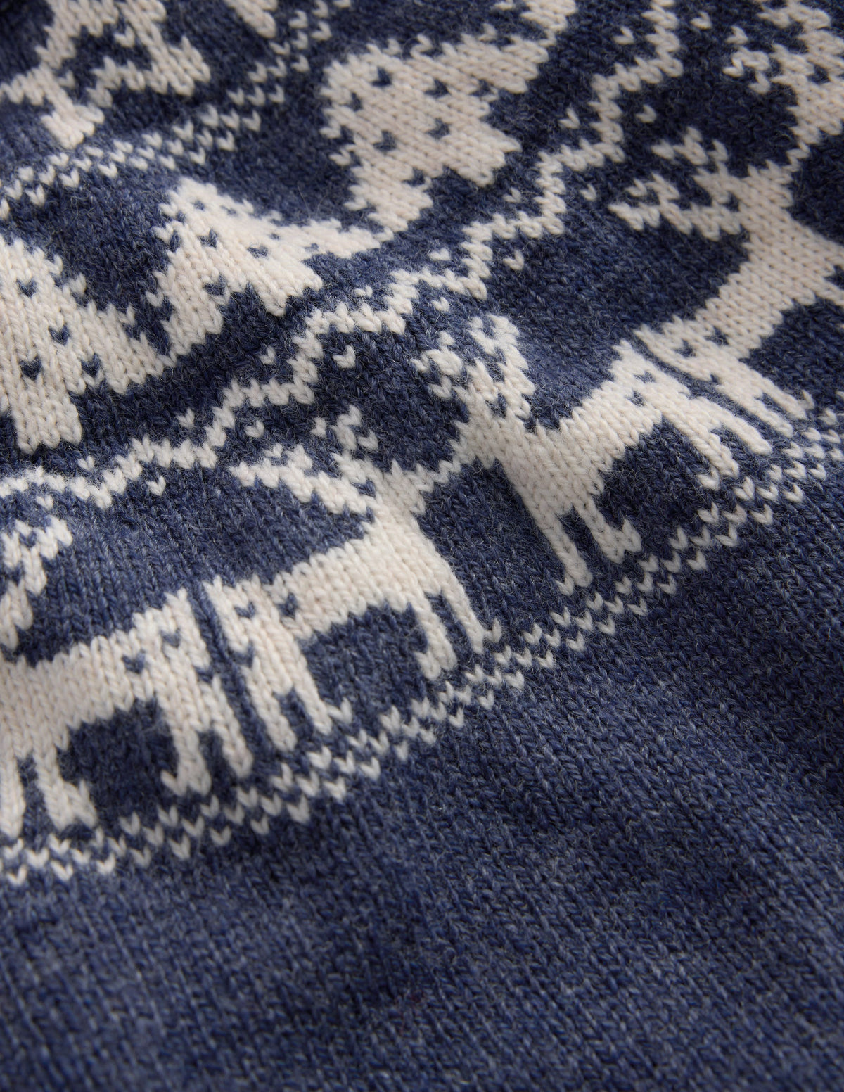 Fair isle Jumper-College Navy Marl Festive-3