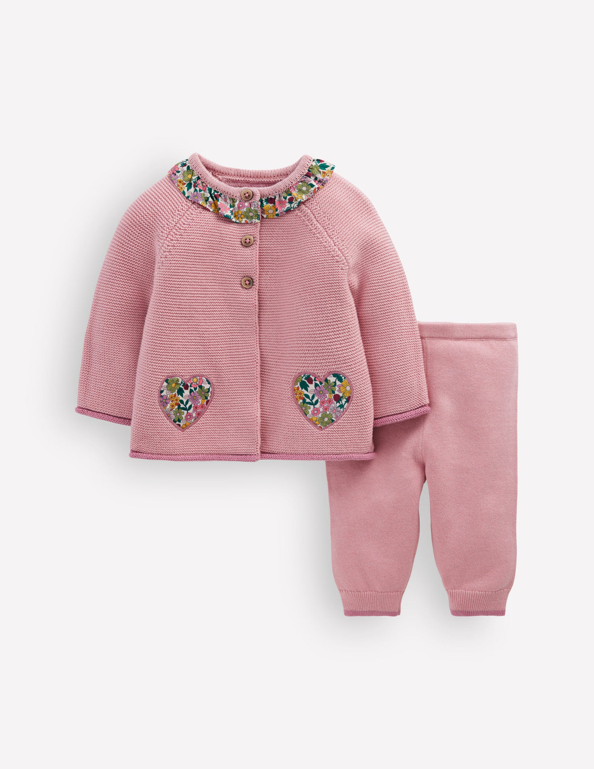 Pretty Knitted Play Set-Vintage Pink Marl - Image 1