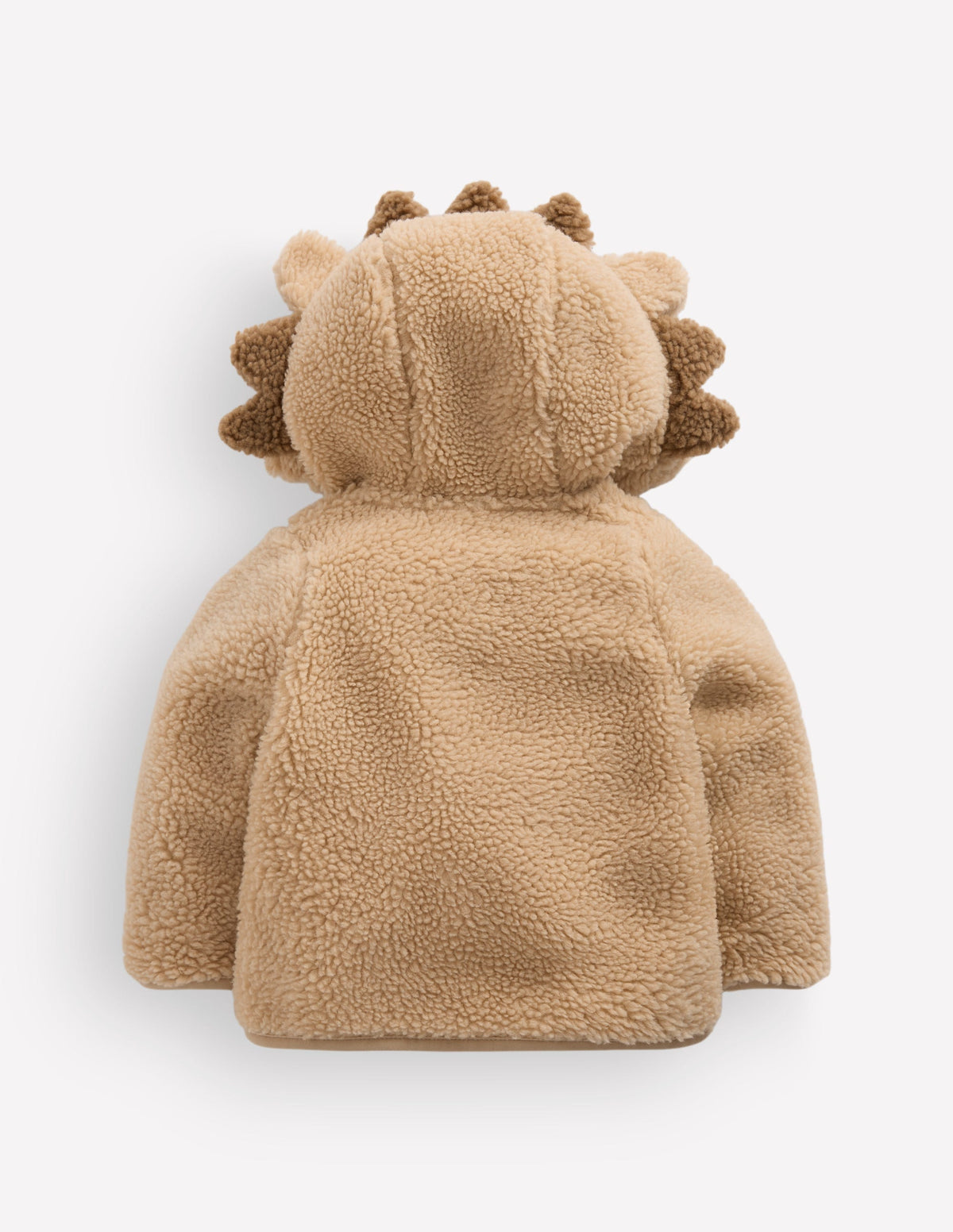 Novelty Cosy Borg Jacket-Brown Hedgehog - Image 3