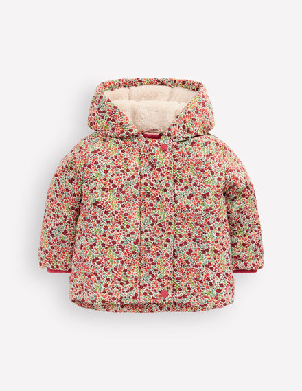3-in-1 Shower Resistant Coat-Poppy Field