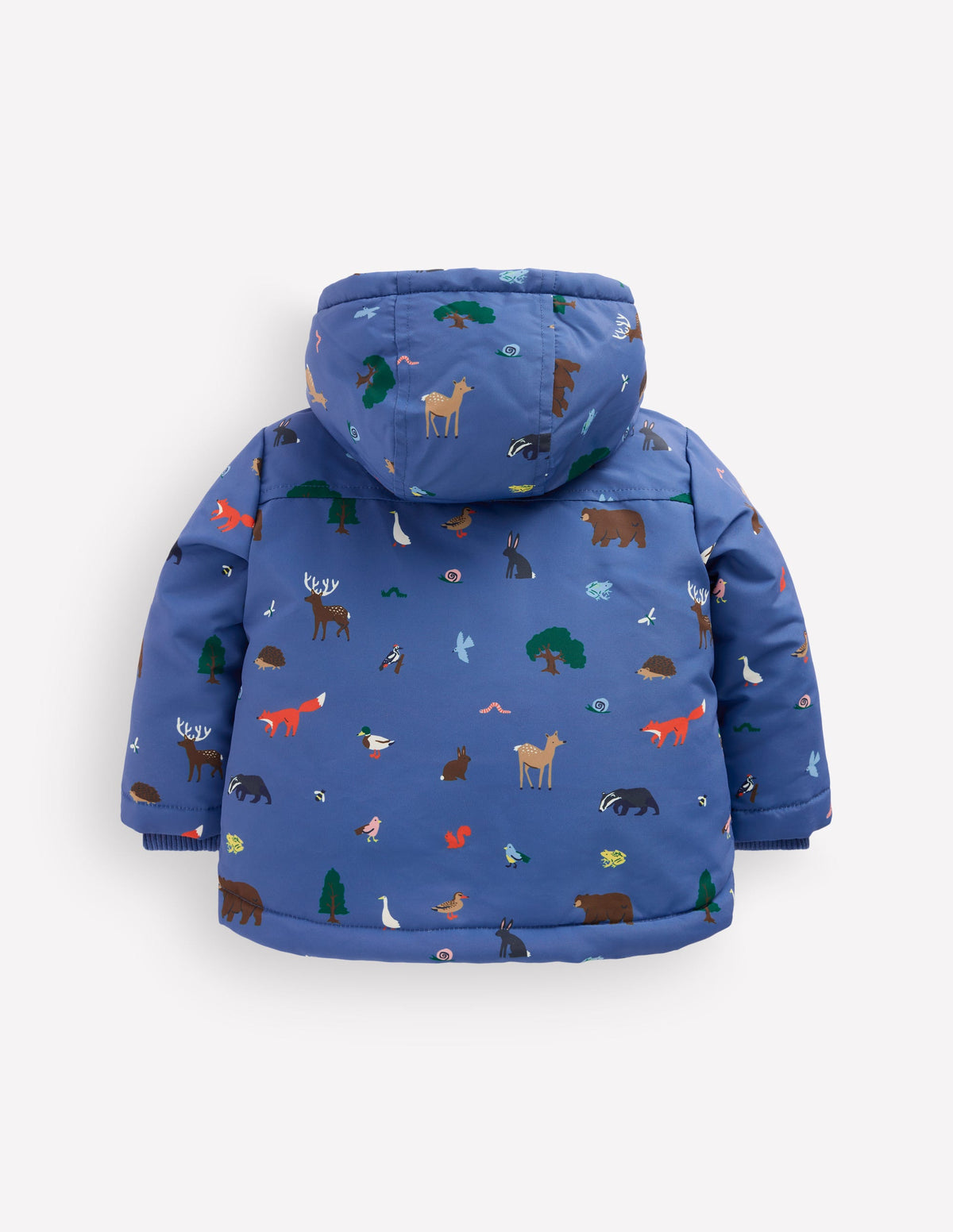 3-in-1 Shower Resistant Coat-Bluejay Woodland Animals-3