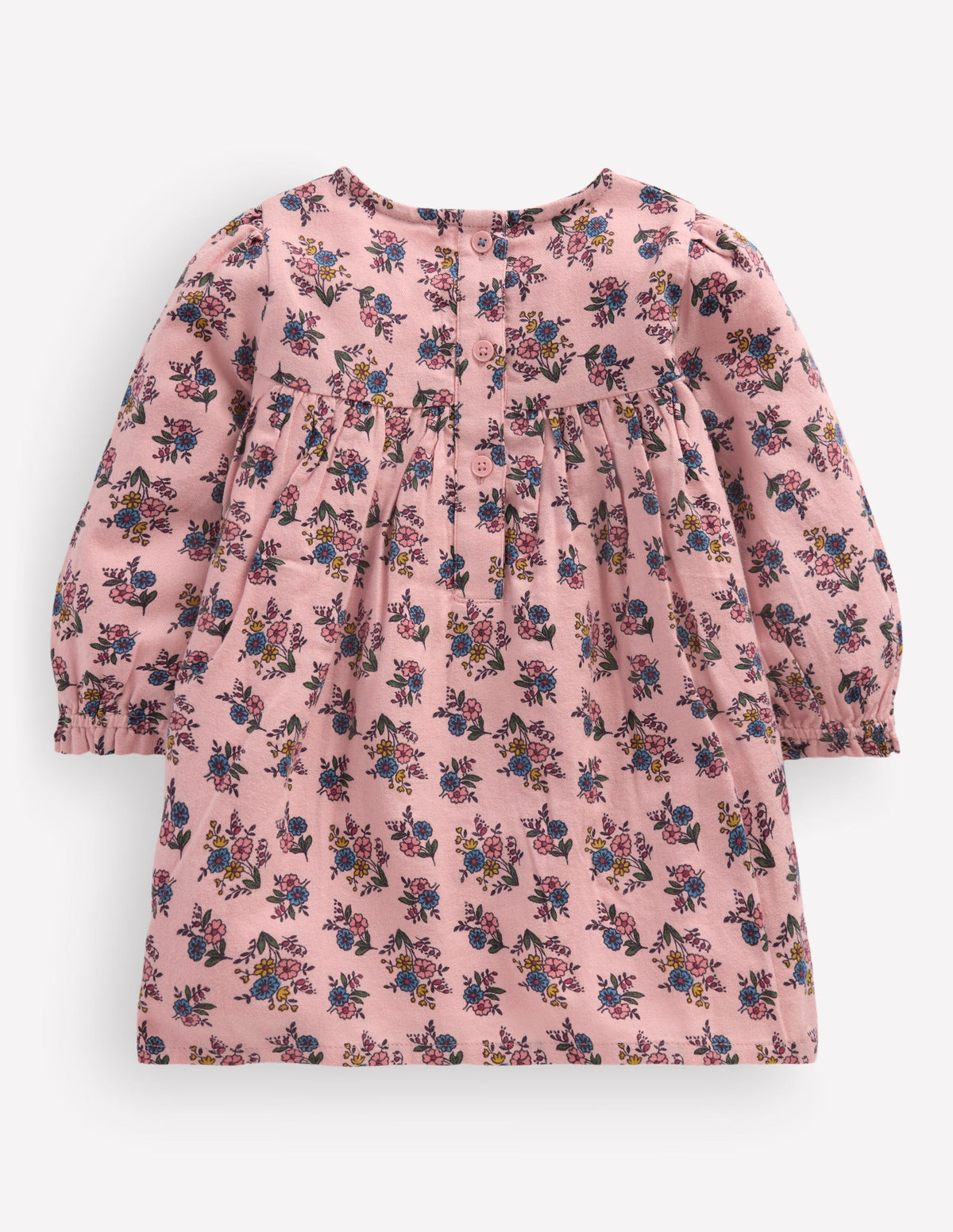 Smocked Occasion Dress-Pink Sprouting Garden - Image 3